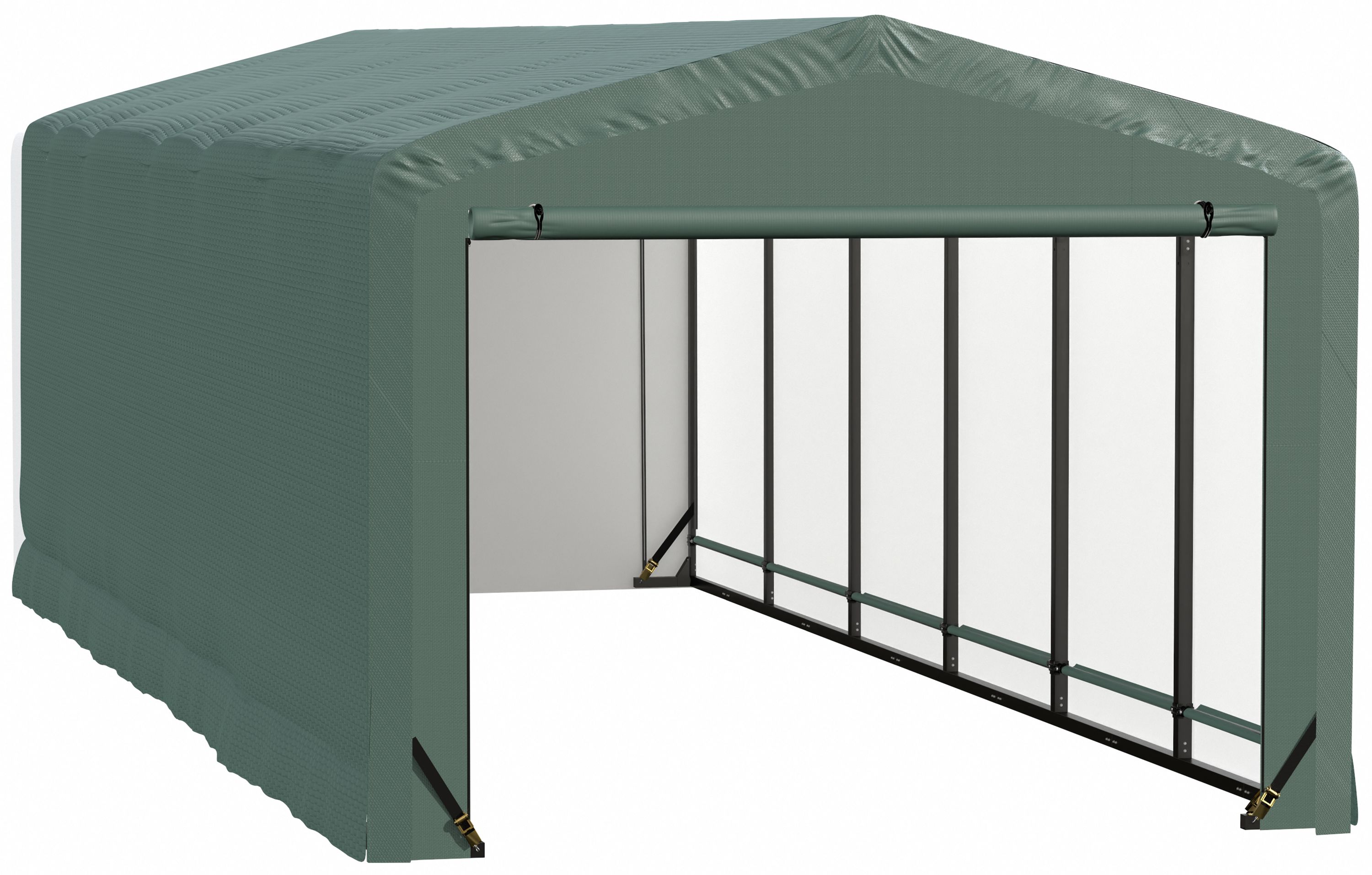ShelterLogic SQAACC0104C01002708 10-ft x 27-ft Metal Single car Garage Building