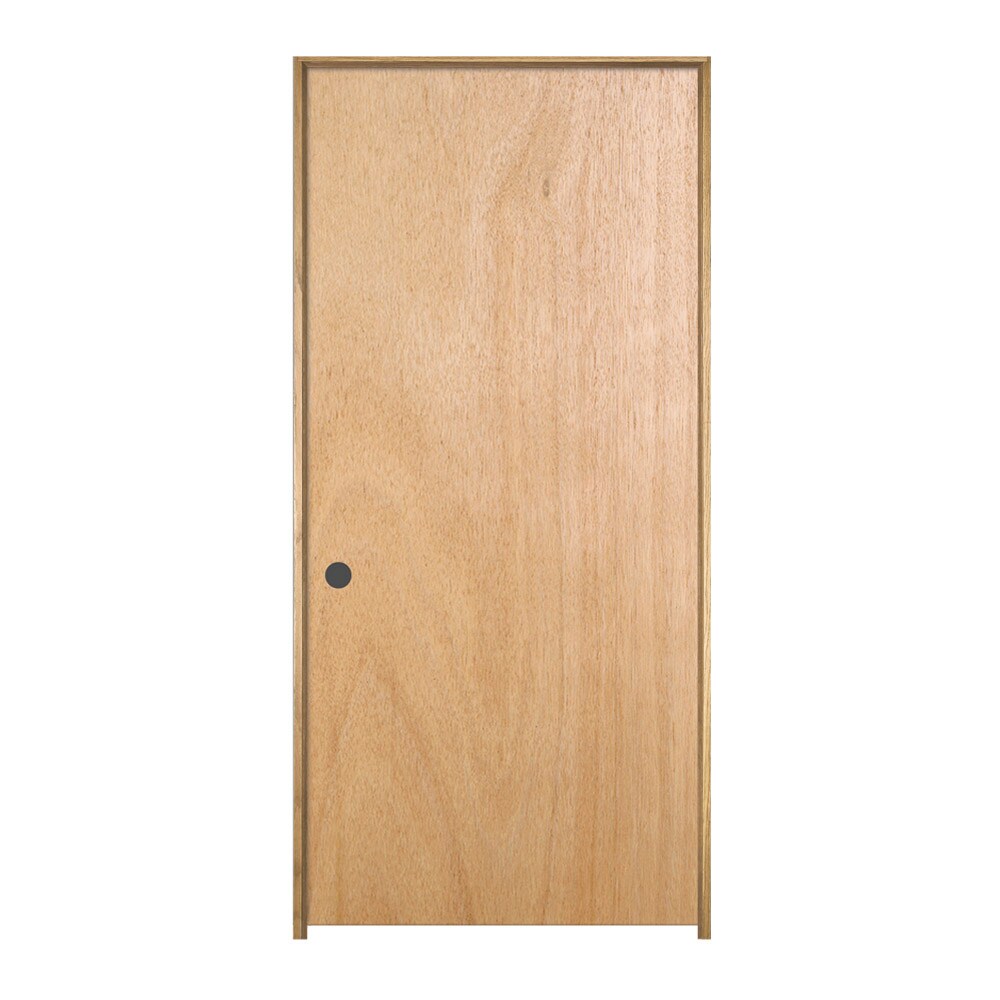 ReliaBilt Flush Lauan 30 In X 80 In Unfinished Wood Flush Hollow Core   04614119 