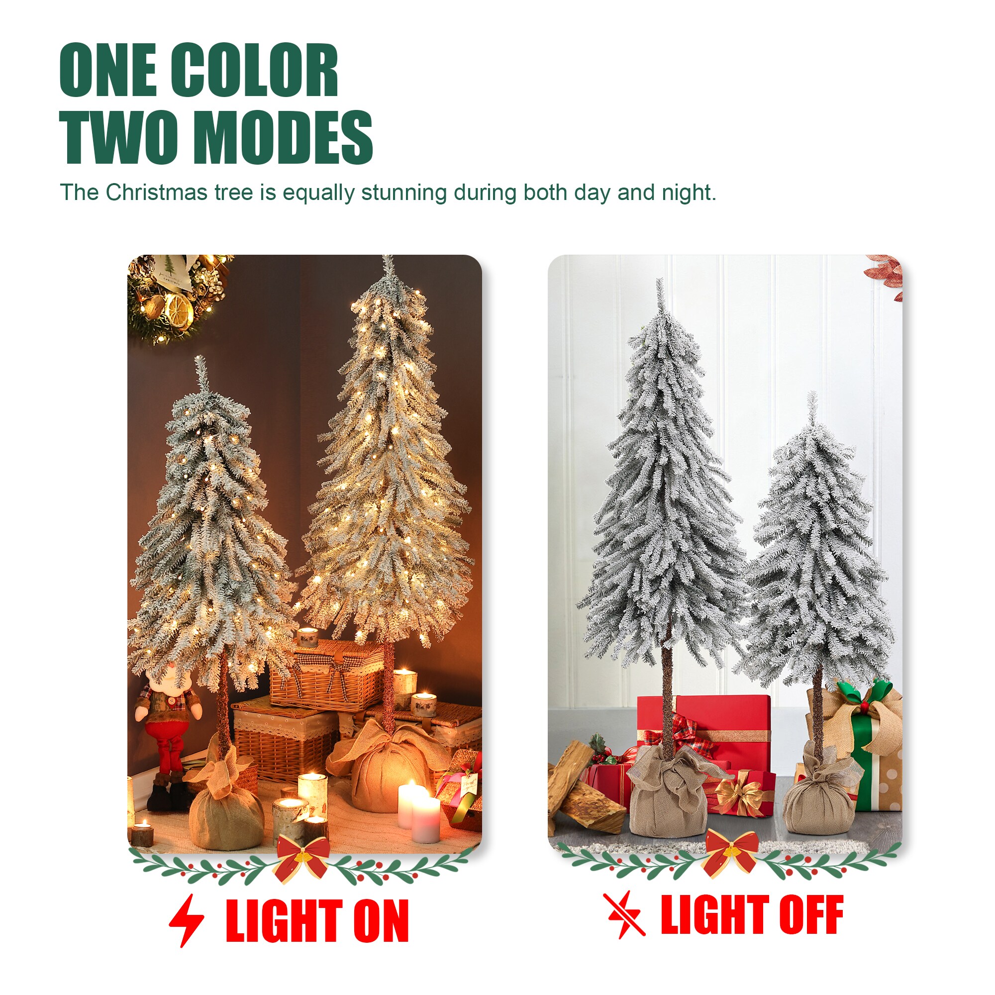 LuxenHome WHAP1807 Artificial-Christmas-Trees - View #13