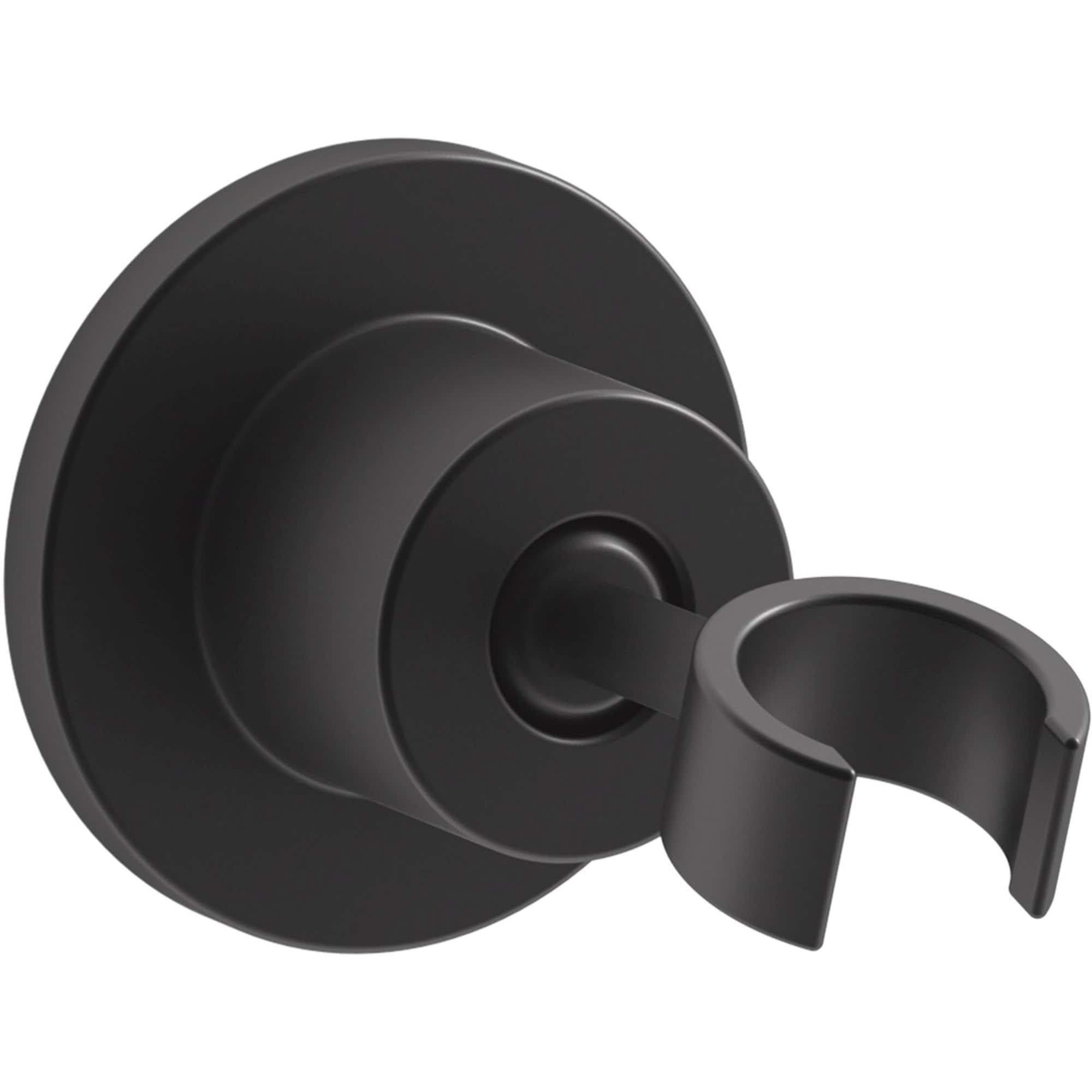 KOHLER K-975-BL Stillness Matte Black 3.5-in Universal Shower Hand shower holder