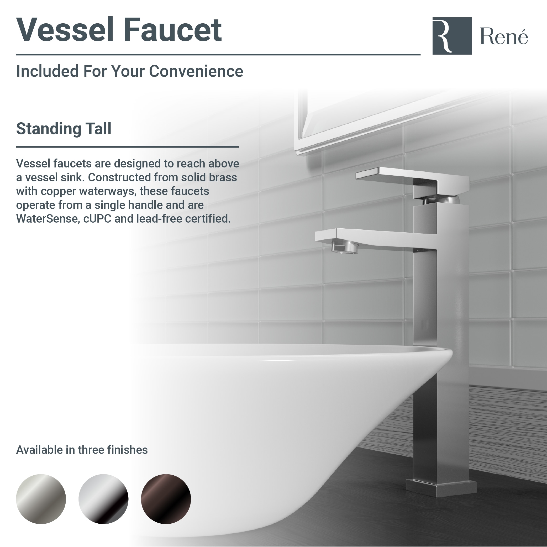 Rene R2-5031-W-R9-7003-BN Bath-Sink - View #6