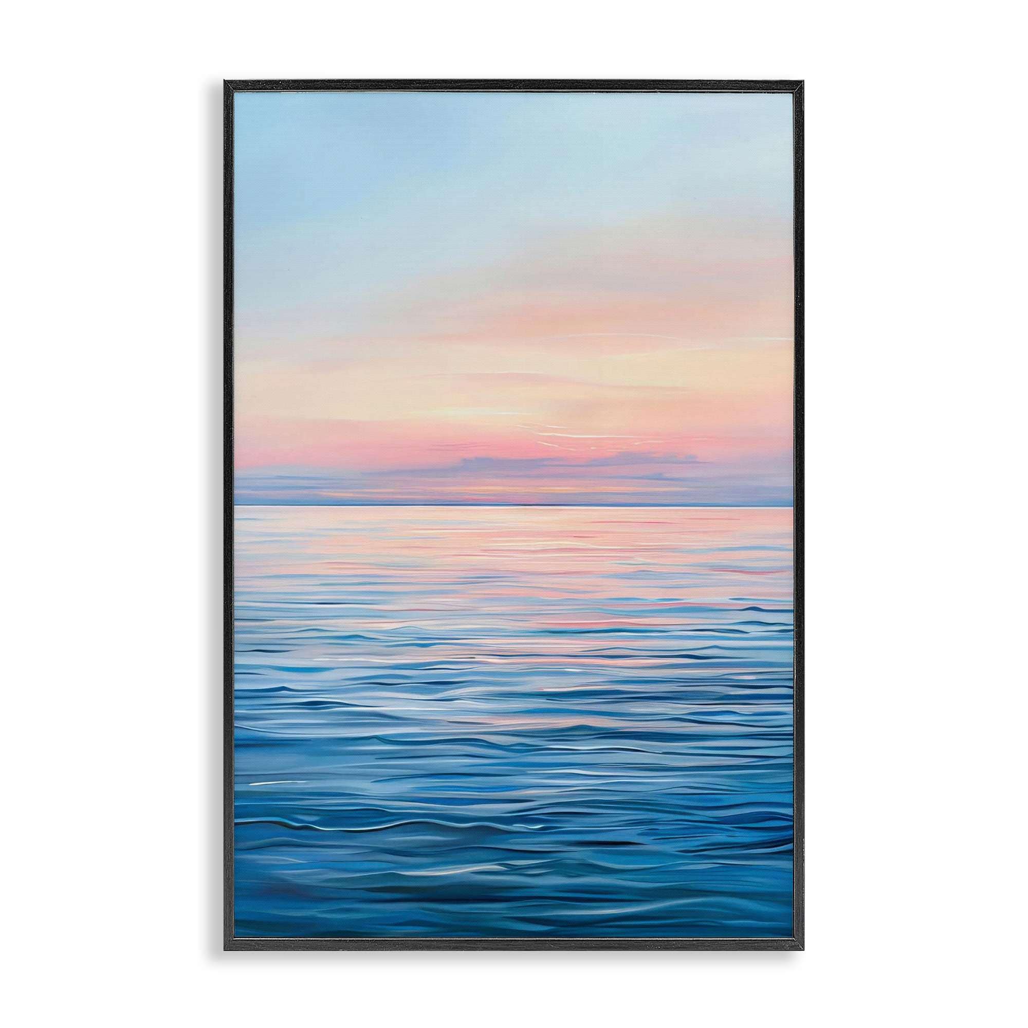 Stupell Industries BT-722-FR-12X18 Sunrise over Ocean Gradient Framed Giclee design by LSR Design Studio