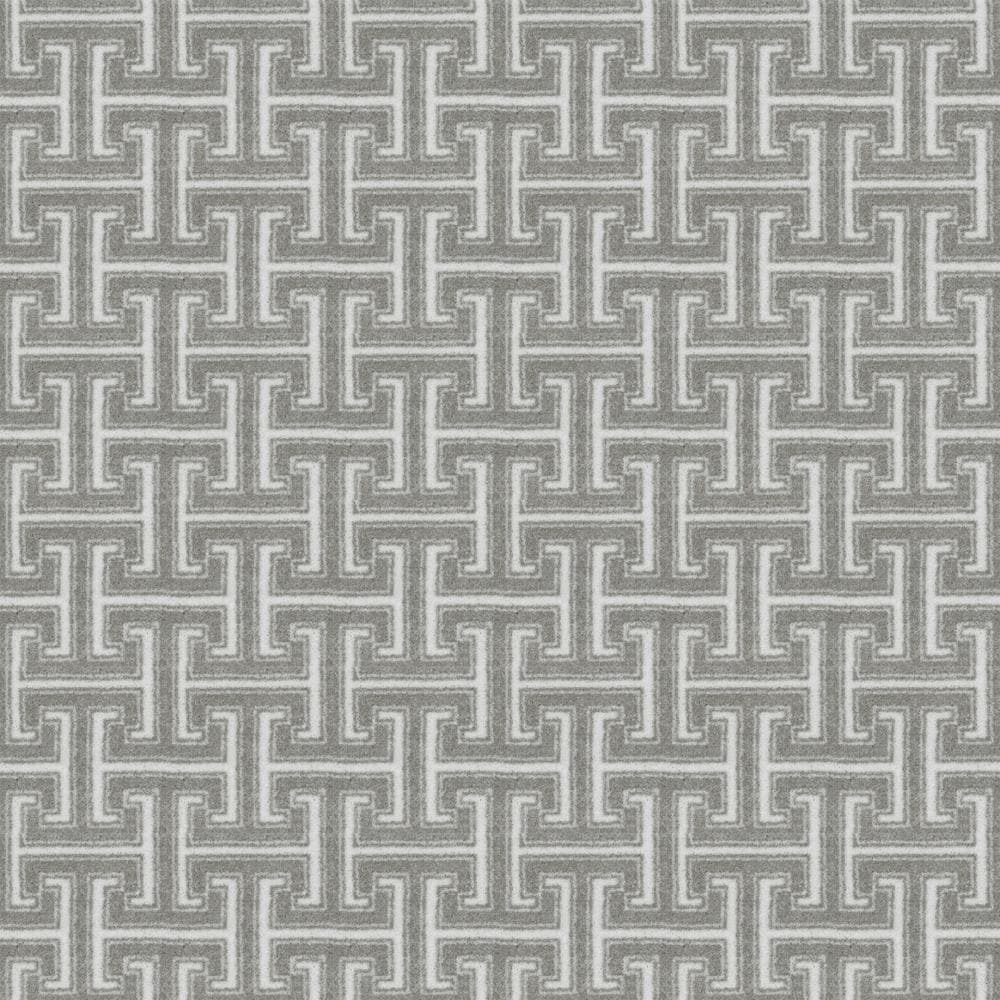 Joy Carpets 2031W-07 Home Office Park Place Pebbles Gray 26-oz sq yard Nylon Pattern Indoor Carpet