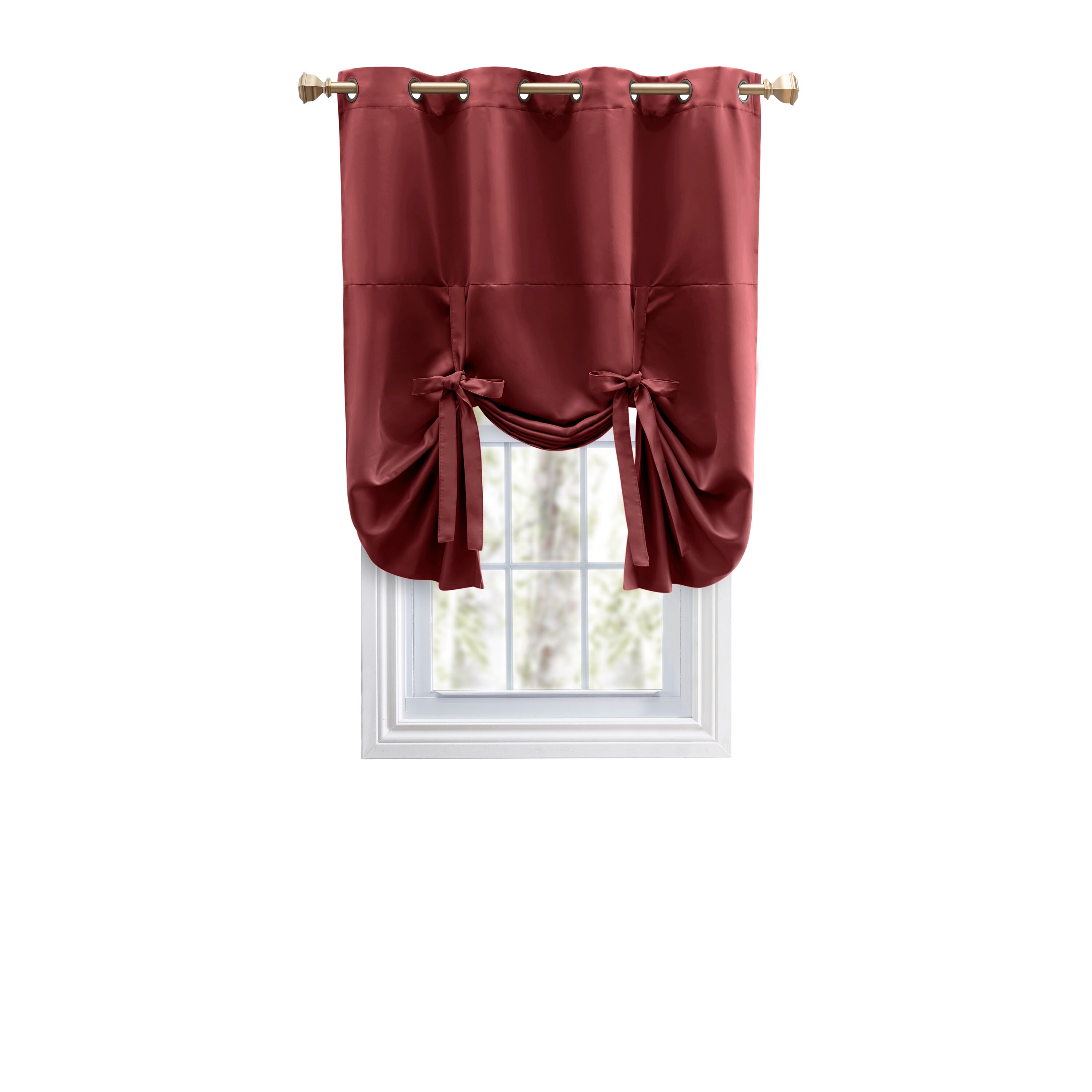 Ricardo Trading 02000-79-T63-16 63-Inches Garnet Blackout Grommet Single curtain panel