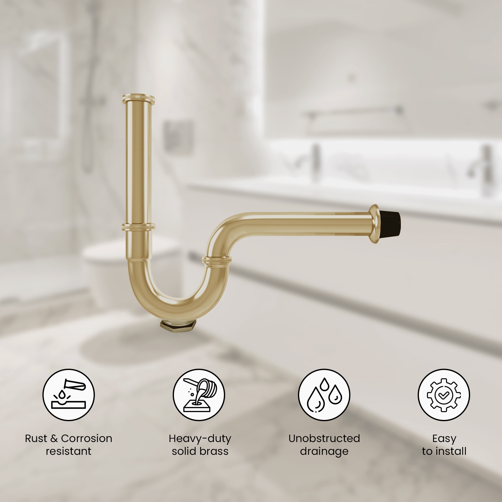 Ayna Decors APT30101BG Under-Sink-Tubular-Drainage - View #4