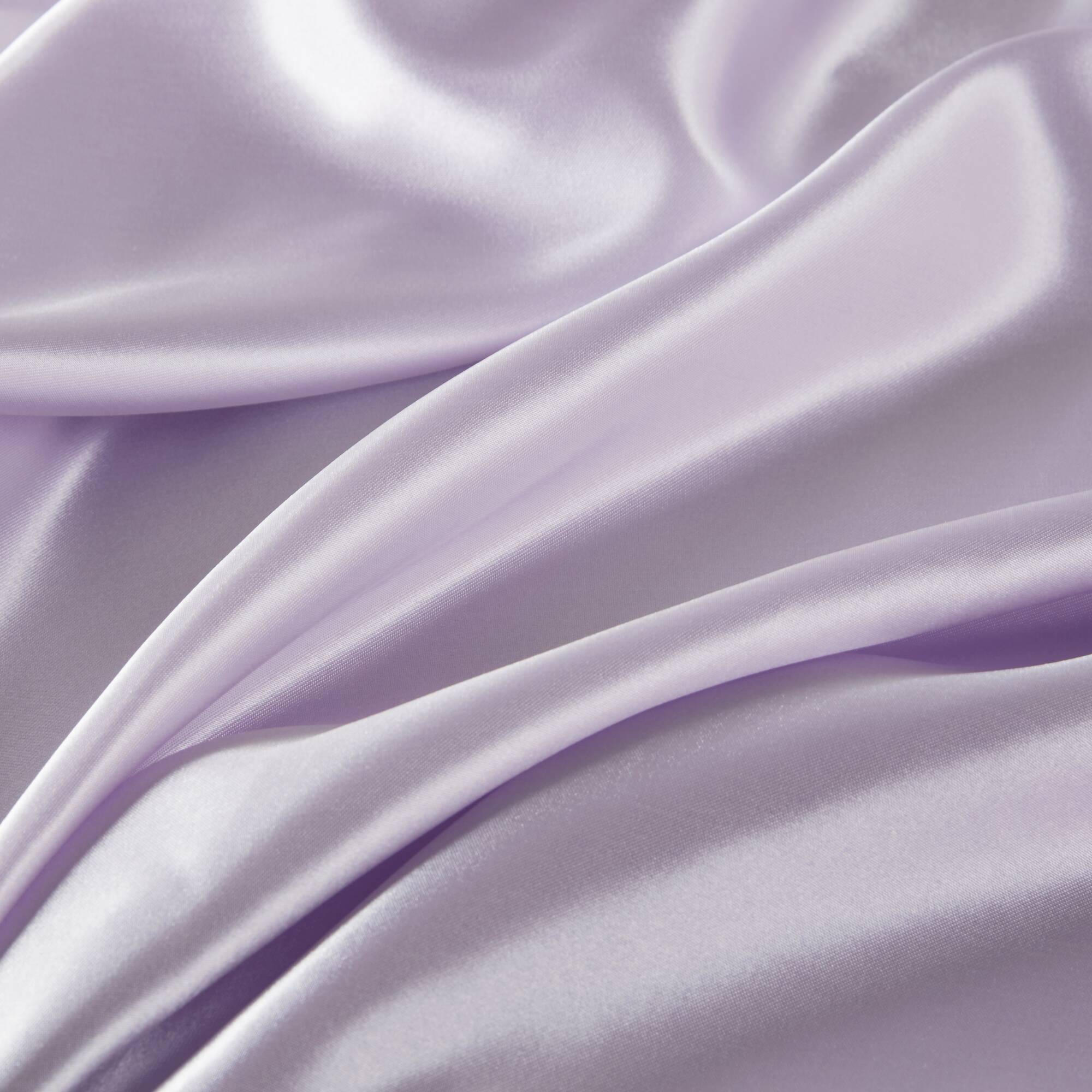 Lilac Twin Satin Polyester Luxury Sheet Set