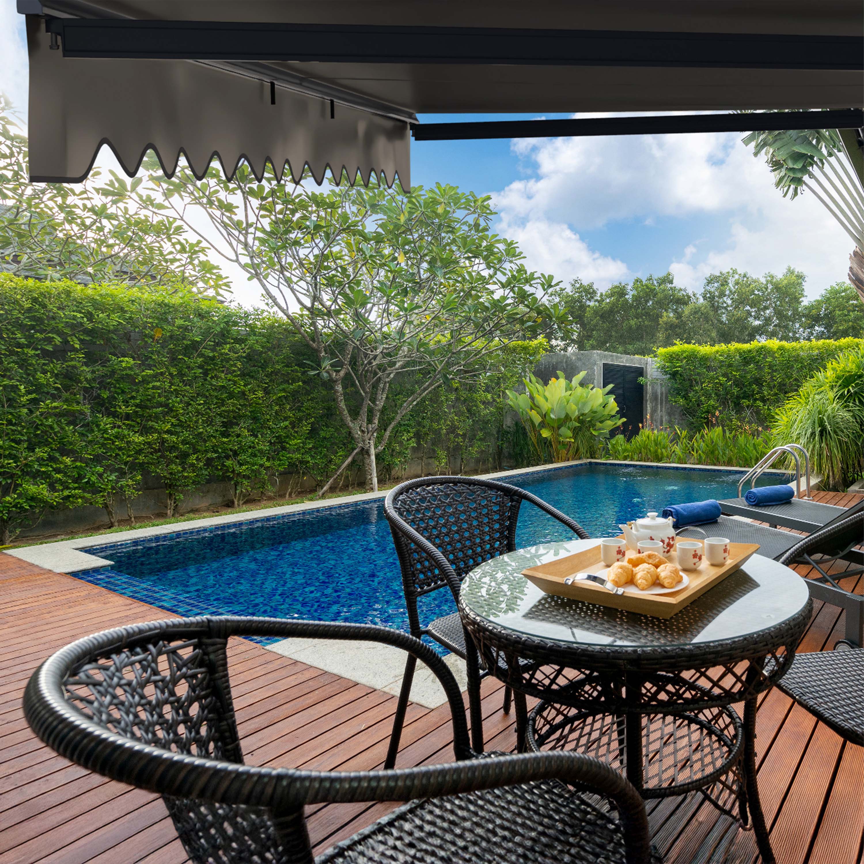 ALEKO ABM13X10IVORY29-LO awnings - View #2