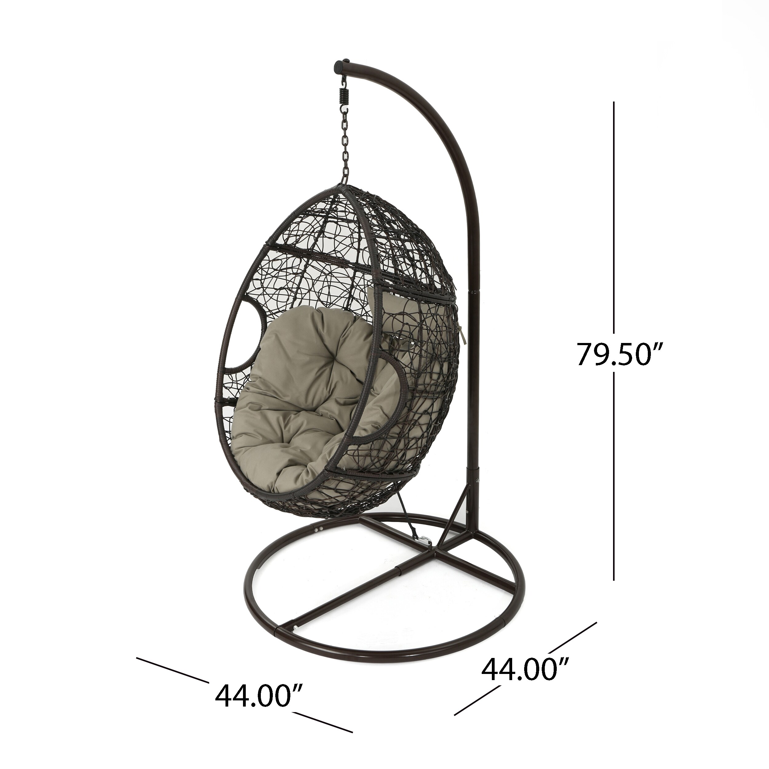 kyle outdoor wicker hanging basket chair