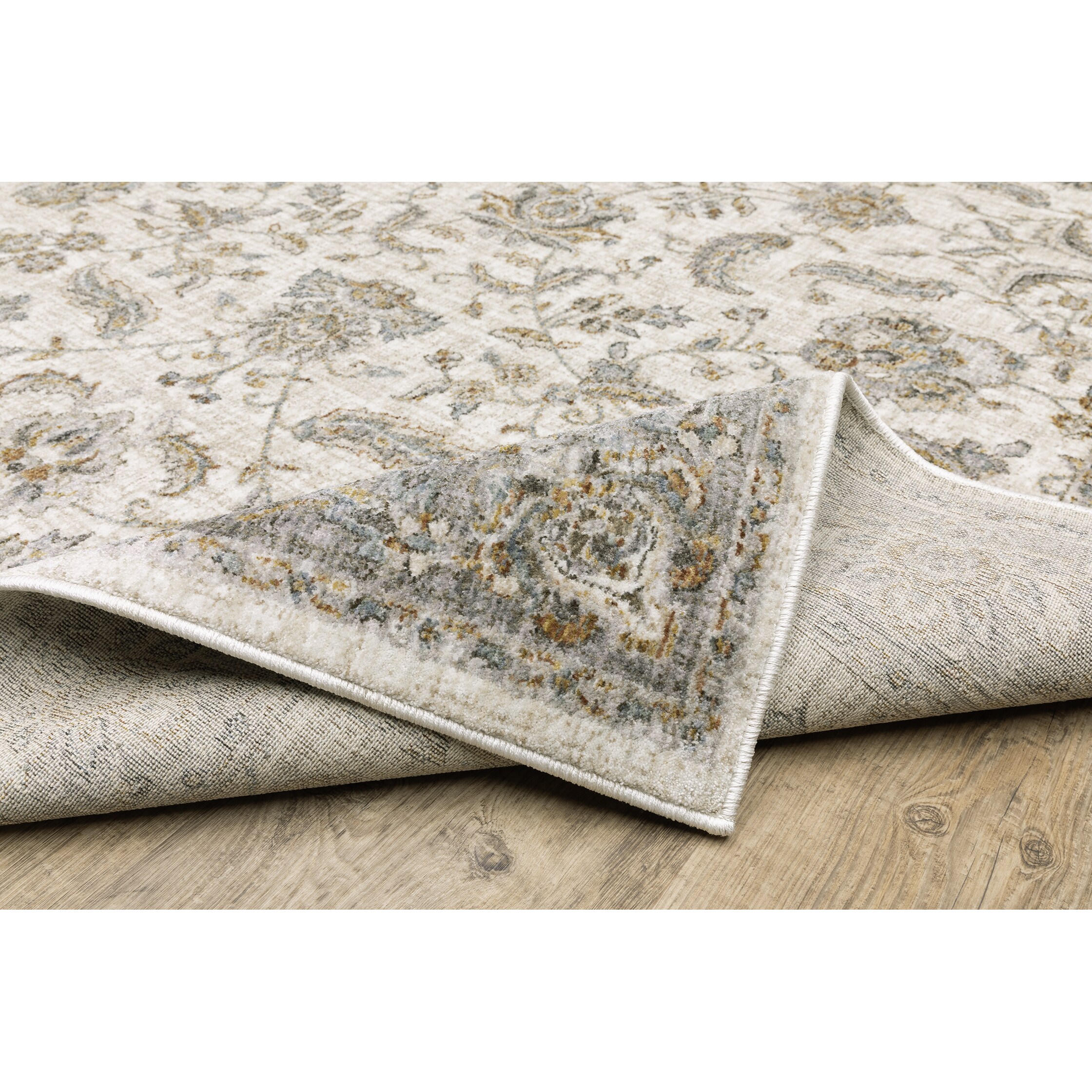 41ELIZABETH 47759-C Orchid 40 x 24 inch Cream/White Rugs, Wool, Viscose, and Cotton