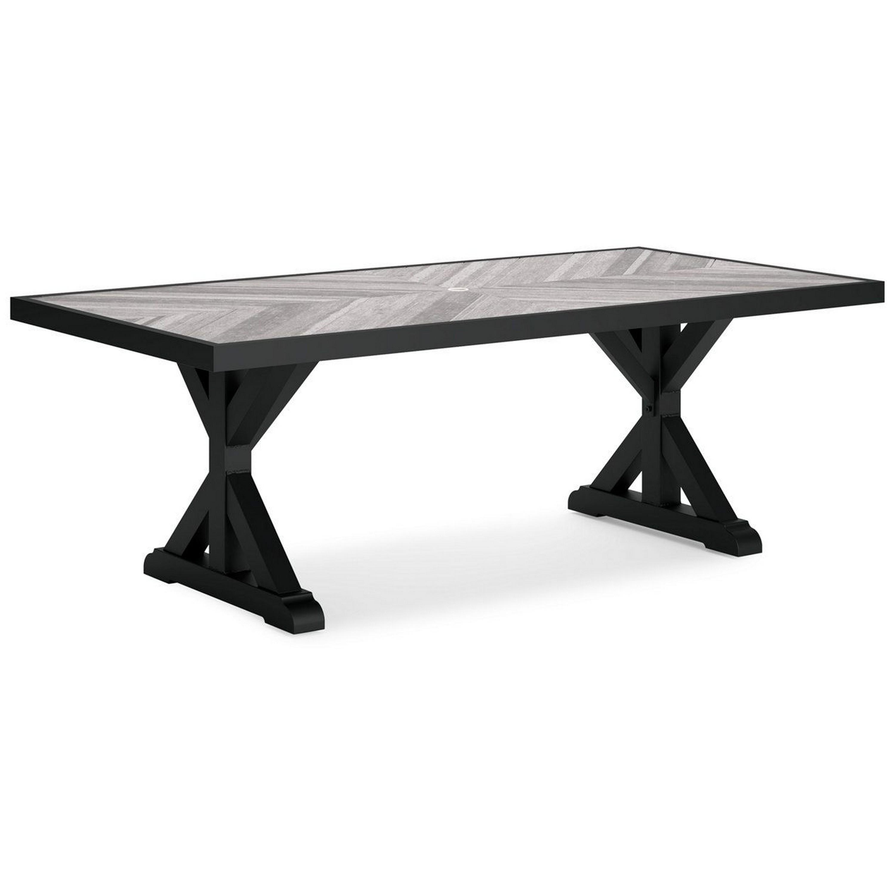 Benzara BM315920 Rectangle Outdoor Dining Table 42.25-in W x 84.25-in L