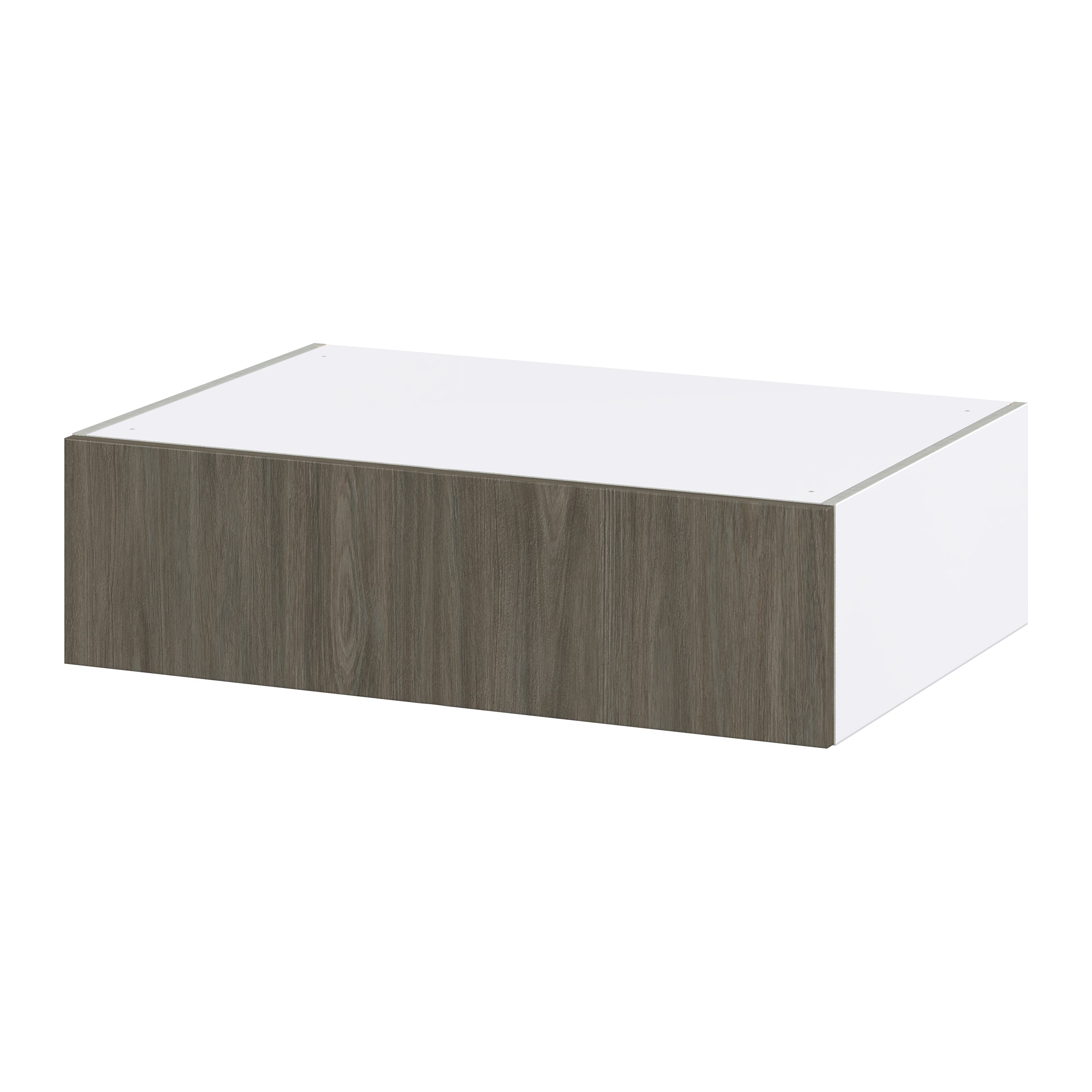 Hugo&Borg DSWLU361024-SA Savane 36-in W x 10-in H x 24-in D Textmel Wall Fully assembled Cabinet (Flat Panel Slab)