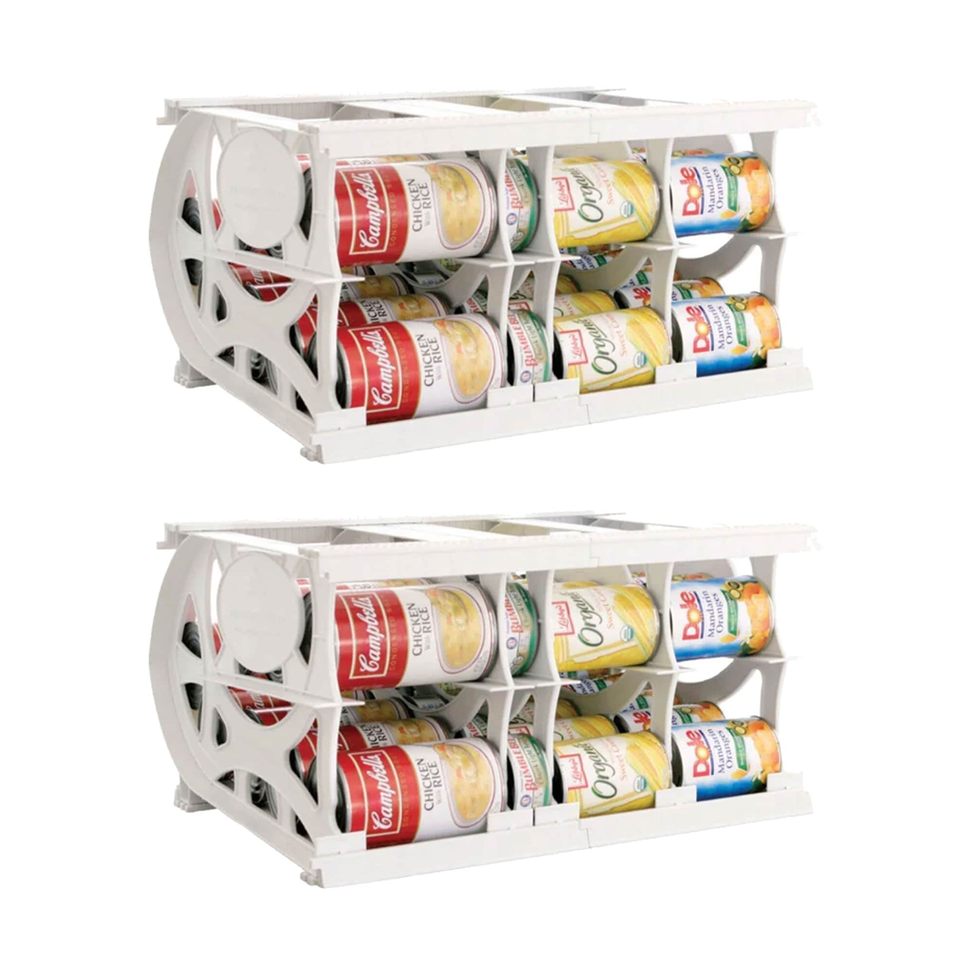 SHELF RELIANCE 324645 20 W x 11 H x 16.5 D 2 -Tier Freestanding White Plastic Can dispenser