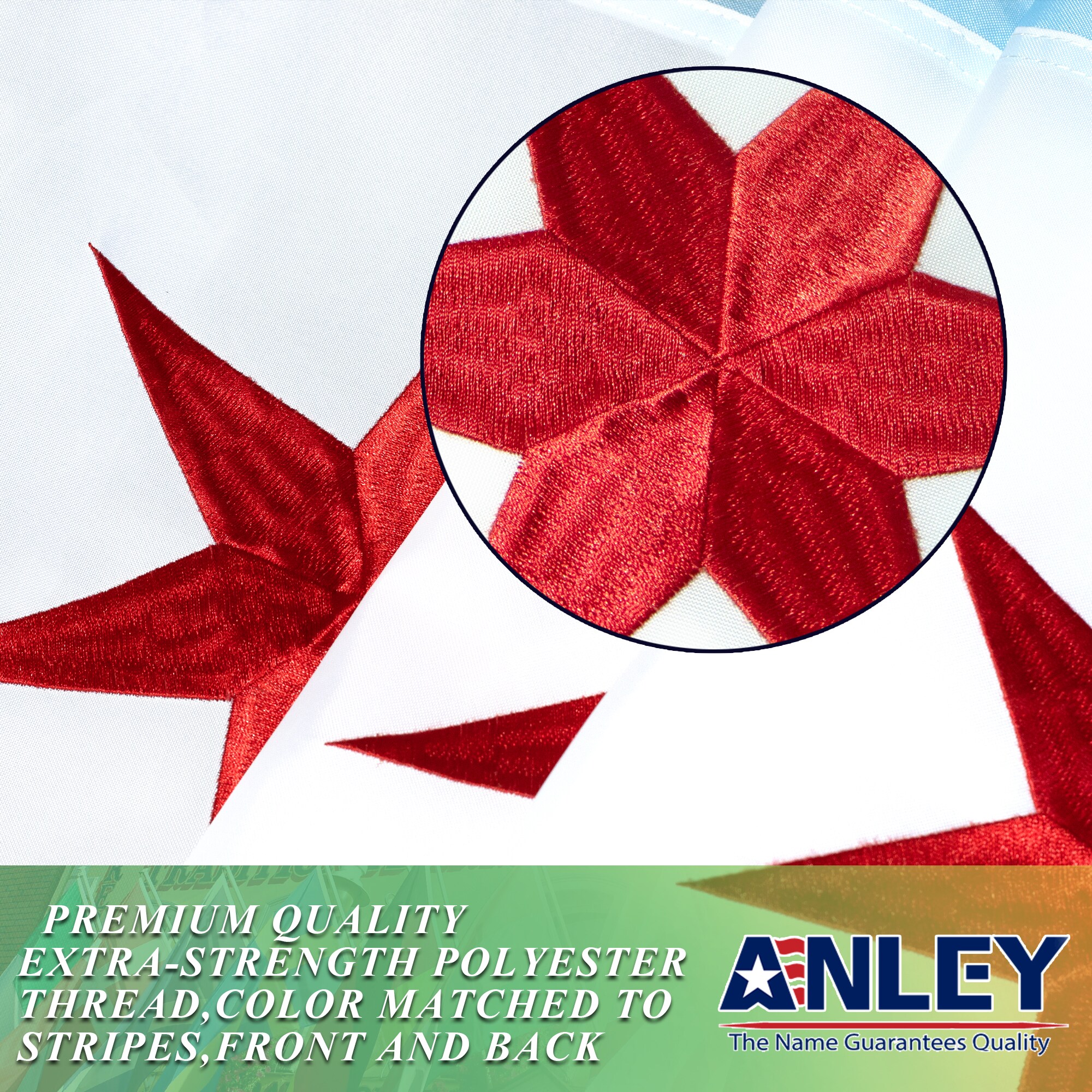 Anley A.FLAG.CHICAGO.SEWN Decorative-Banner-Flags - View #3