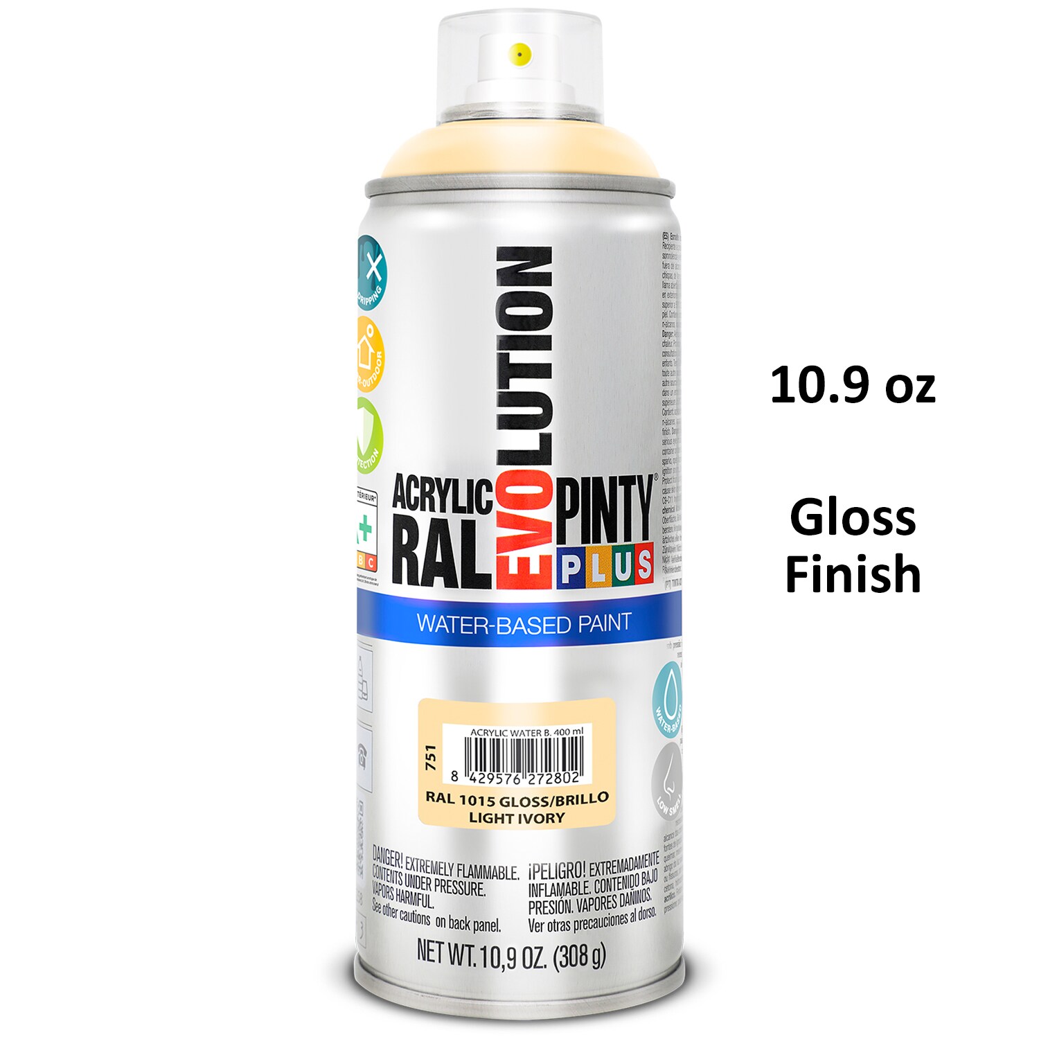 Pintyplus Evolution Gloss Sky Blue, RAL 5015 Spray Paint - 10.9 oz