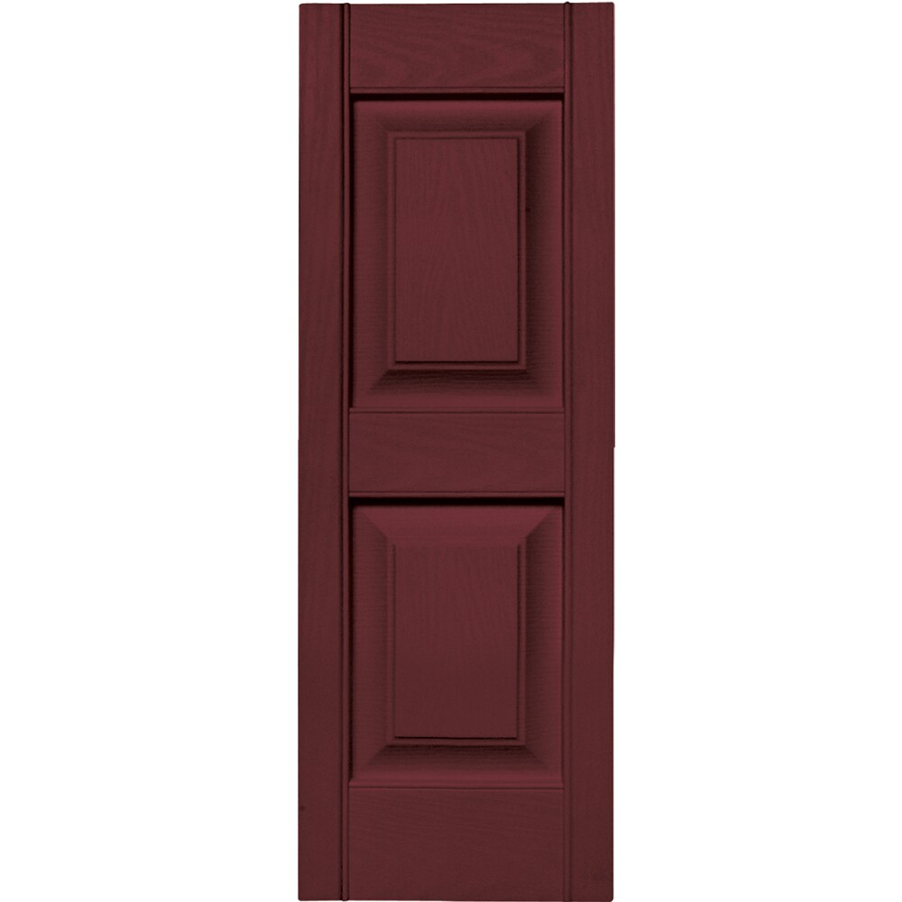 Vantage V4711235078 12-in W x 34.875-in H Wineberry Raised panel Exterior Shutters ( 1 -Pack )