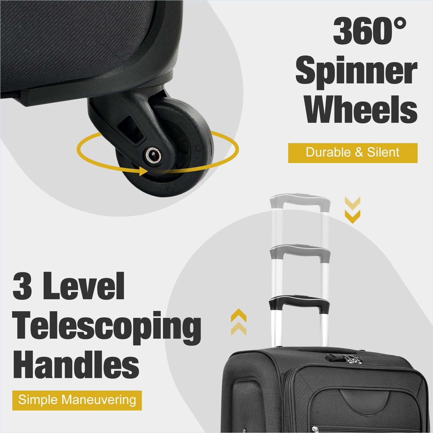 SunJet 4Q3I2A9PJY4E Luggage-And-Luggage-Sets - View #6