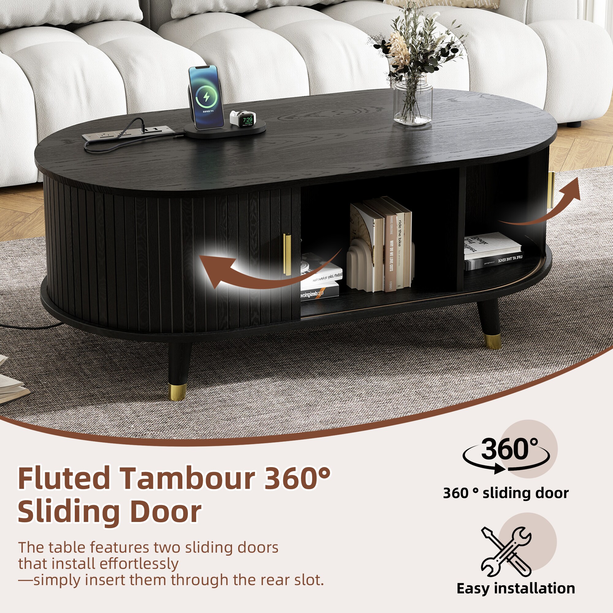 Clihome CL-OT0049B Coffee-Tables - View #13