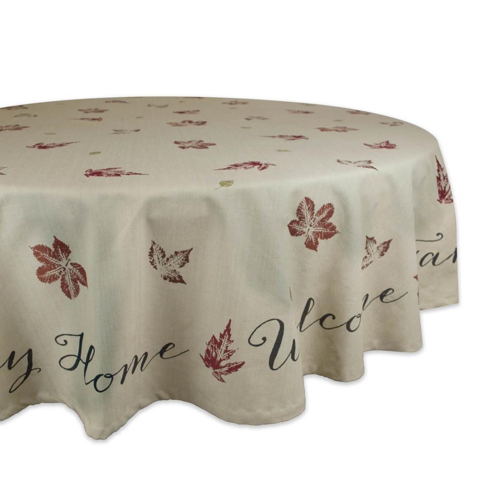 DII CAMZ35899 Rustic Leaves Tablecloth