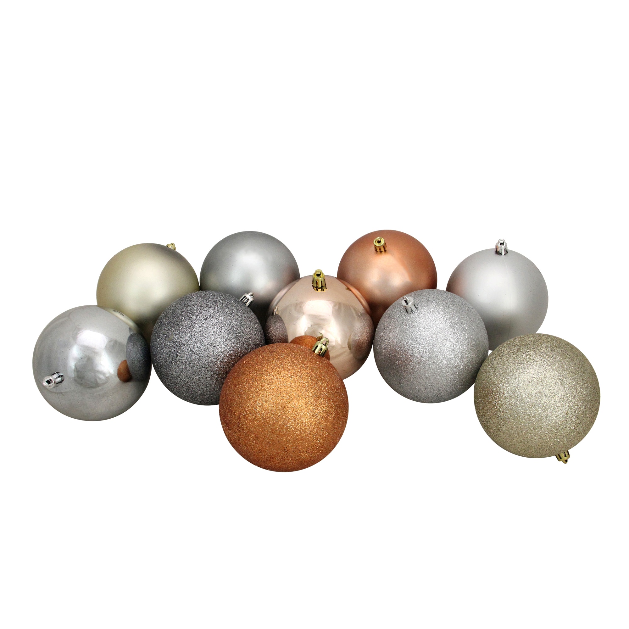 Northlight 32911654 12 -Pack Multiple colors/finishes Standard Indoor Ornament set Shatterproof