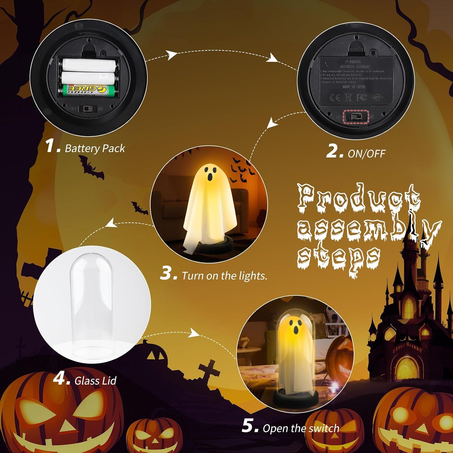 ROSMENA D01027HW5AA-DBHJQ002 Table-Halloween-Decor - View #5