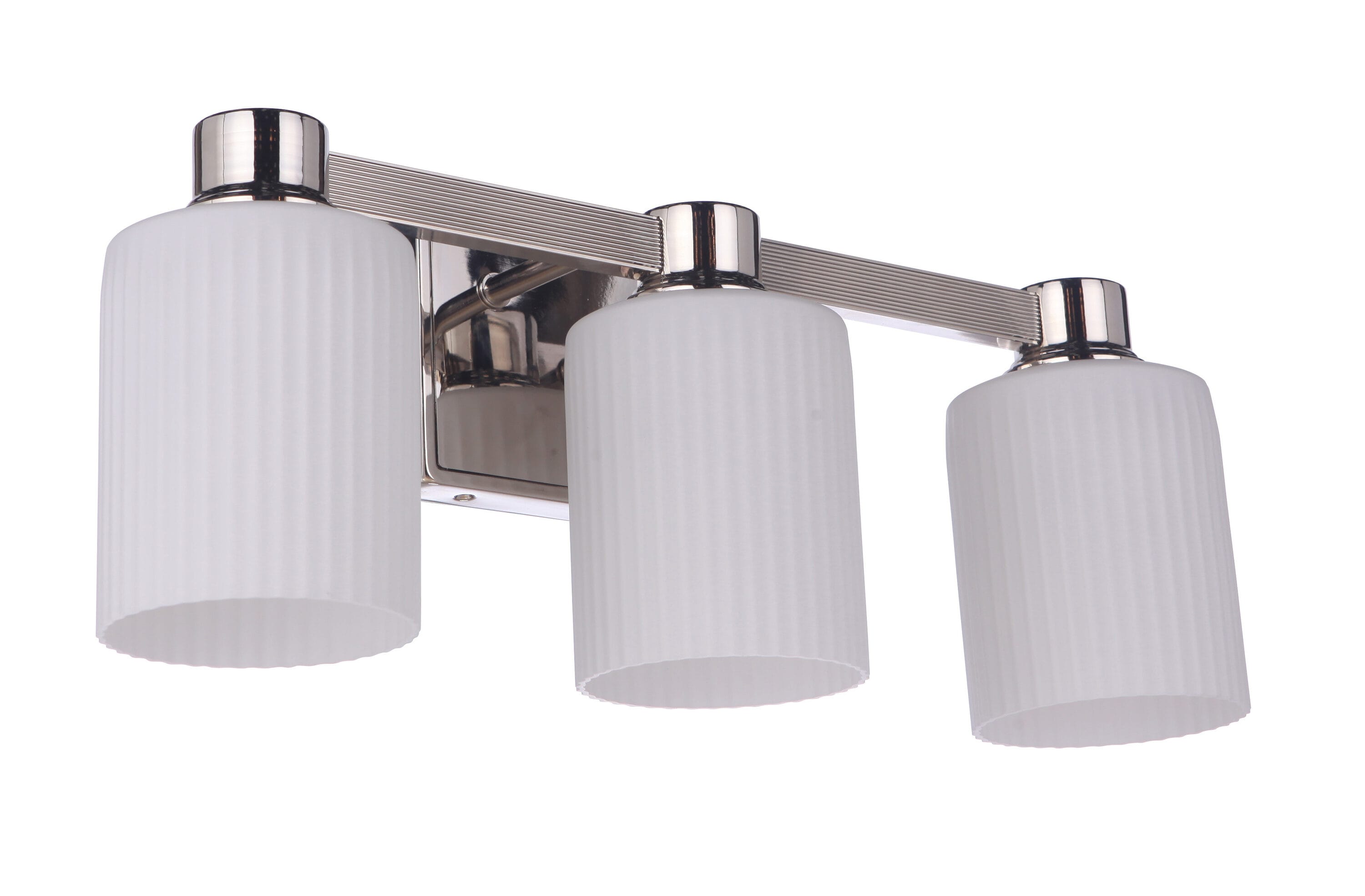 Craftmade 12920PLN3 Bretton 20.25-in 3 -Light Polished Nickel Traditional Vanity light