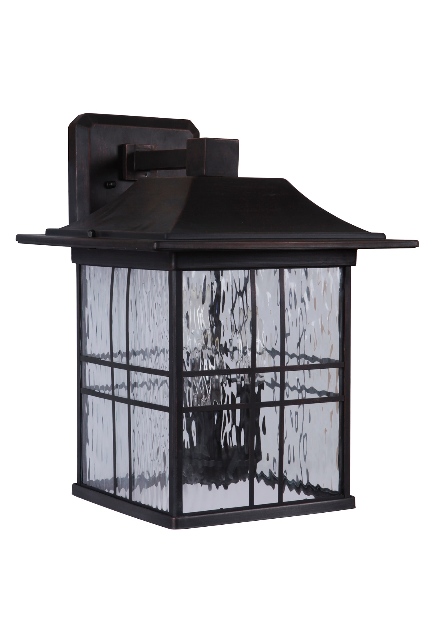 Craftmade Z7824-ABZ Dorset 3 -Light 14.5-in H Bronze Hardwired Outdoor Wall Light