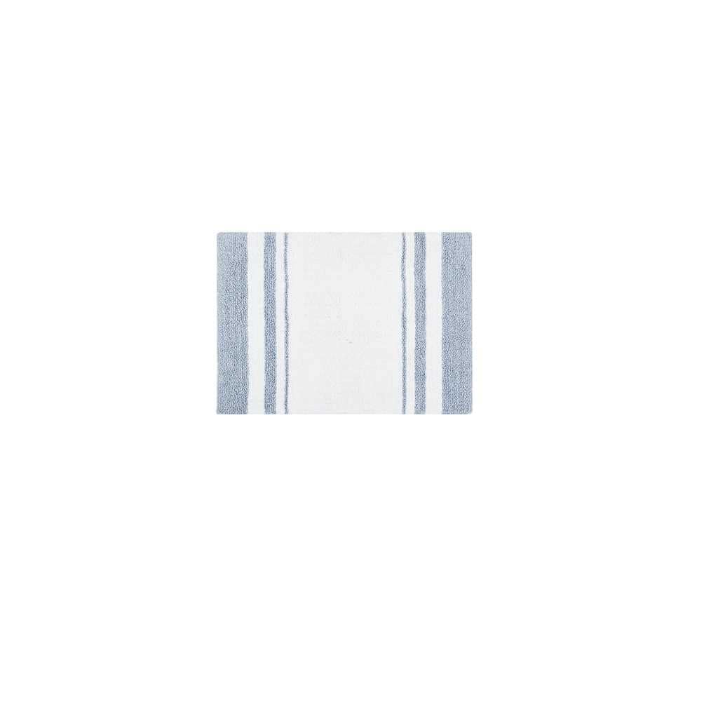 Vynxaria LEXY0404DJYSDTDZ047 Bath Rugs and Mats 20x30 Reversible Casual Stripes Bath Rug  DualSided Textured Design