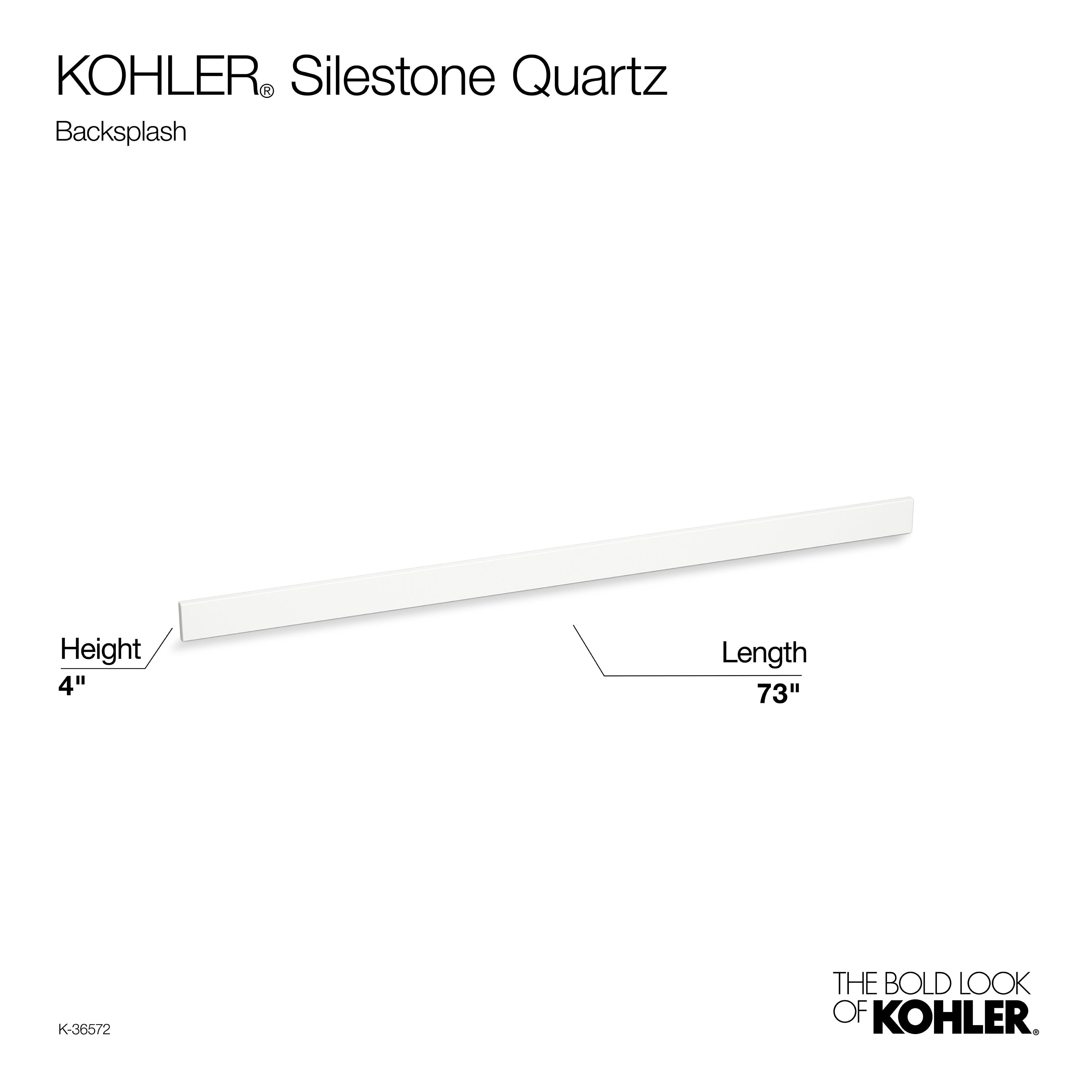 KOHLER 36572-EST Side-Splashes - View #3