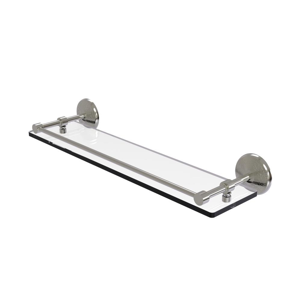 Allied Brass MC-1/22-GAL-SN Monte Carlo Satin Nickel Wall mount Bathroom Shelf ( 22-in x 3-in x 5-in )