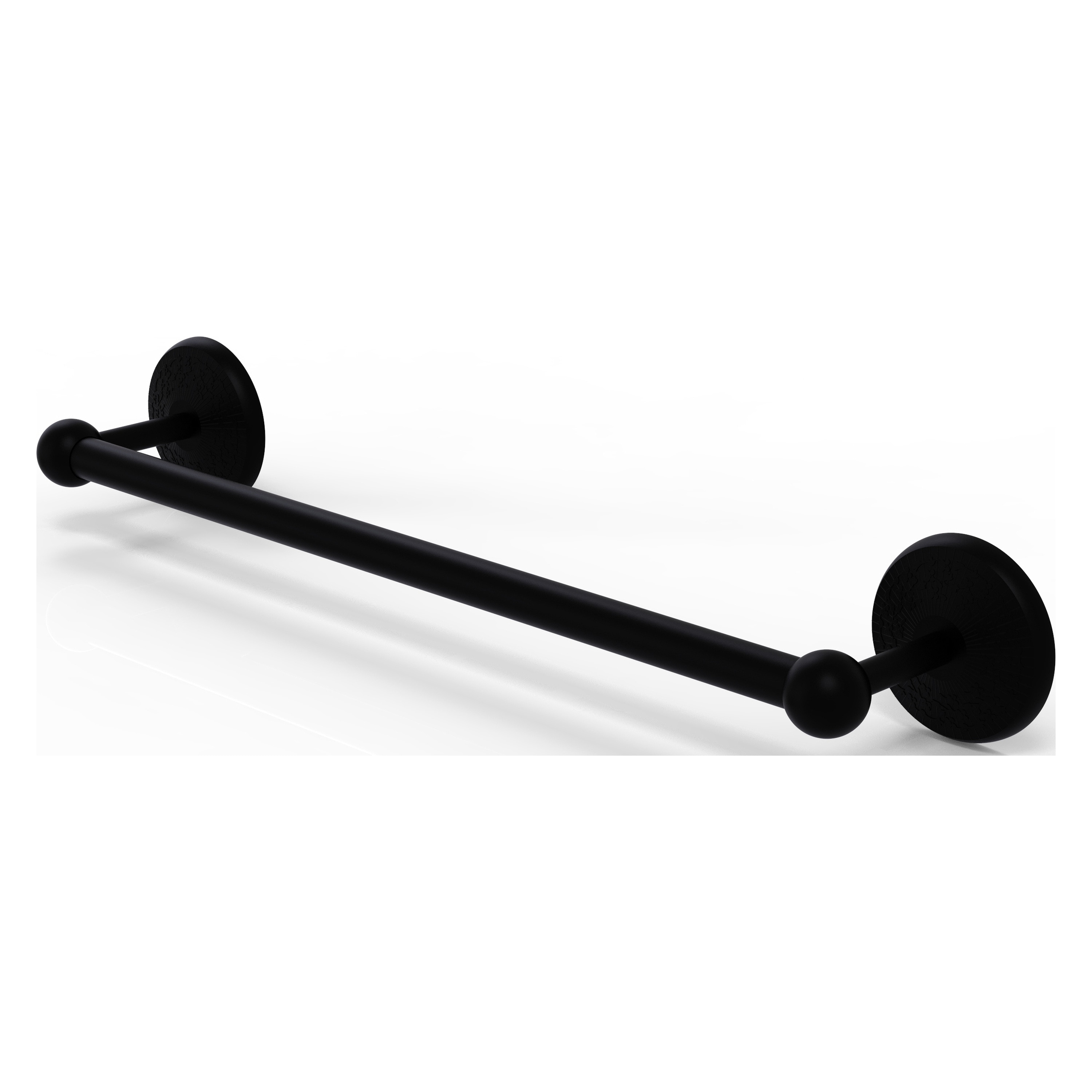 Allied Brass PMC-41/24-BKM Prestige Monte Carlo 24-in Matte Black Wall mount Single Towel Bar