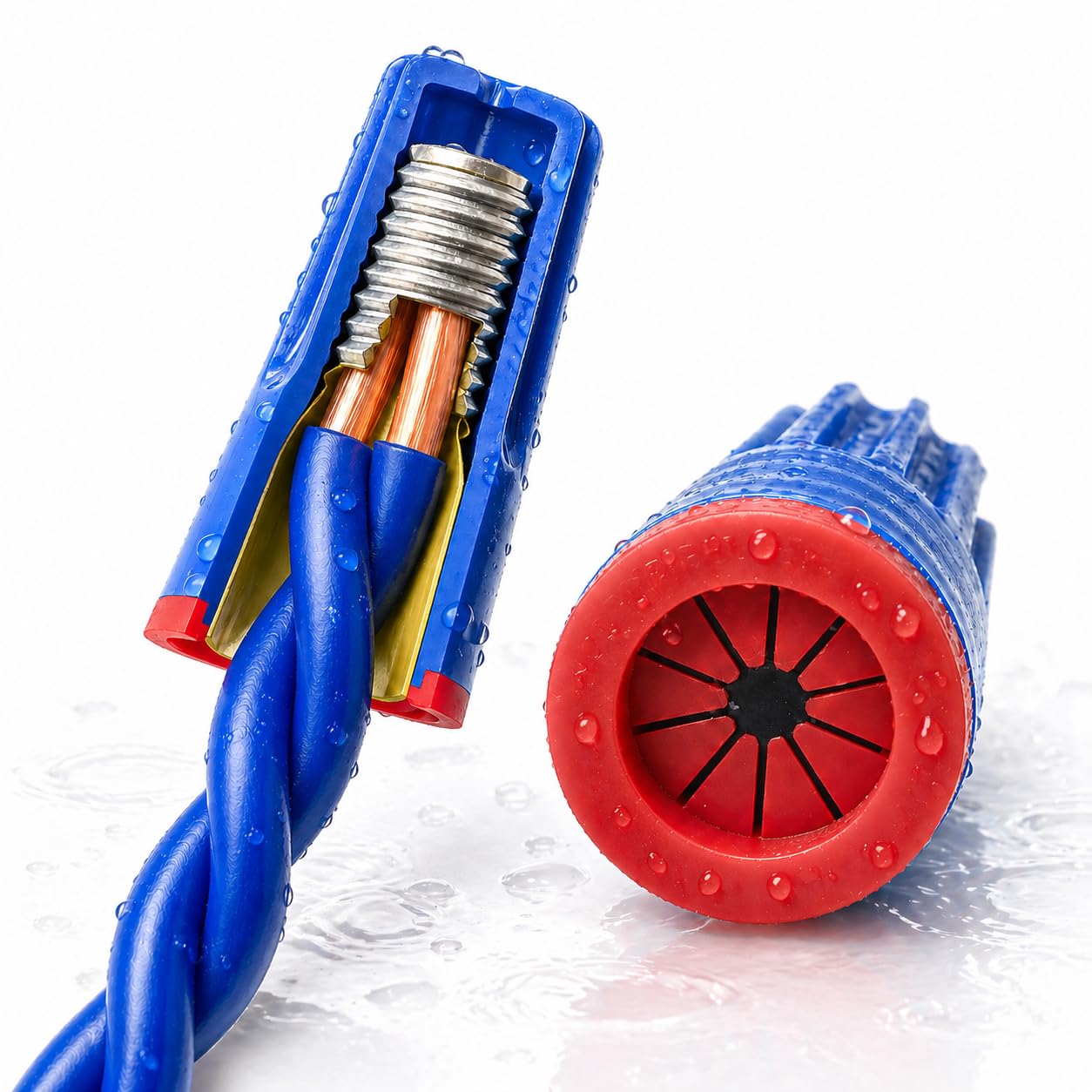 Phewnyzo  Waterproof Landscape Wire Connectors Small 20 pcs UL Listed Waterproof Electrical Splice Kit Wire Connectors Nuts Best for Outdoor