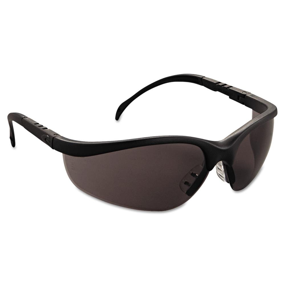 MCR Safety 12-Pack Klondike Matte Black/Gray Safety Glasses, Shade Lens ...