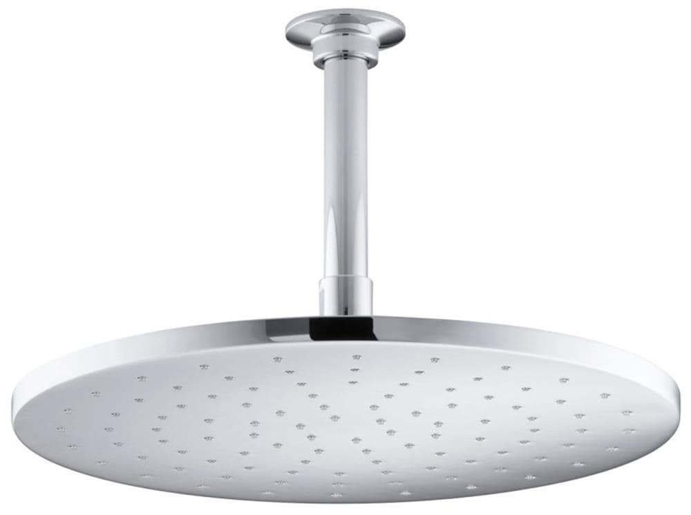 6 kohler polished Nickel rain showerheads top