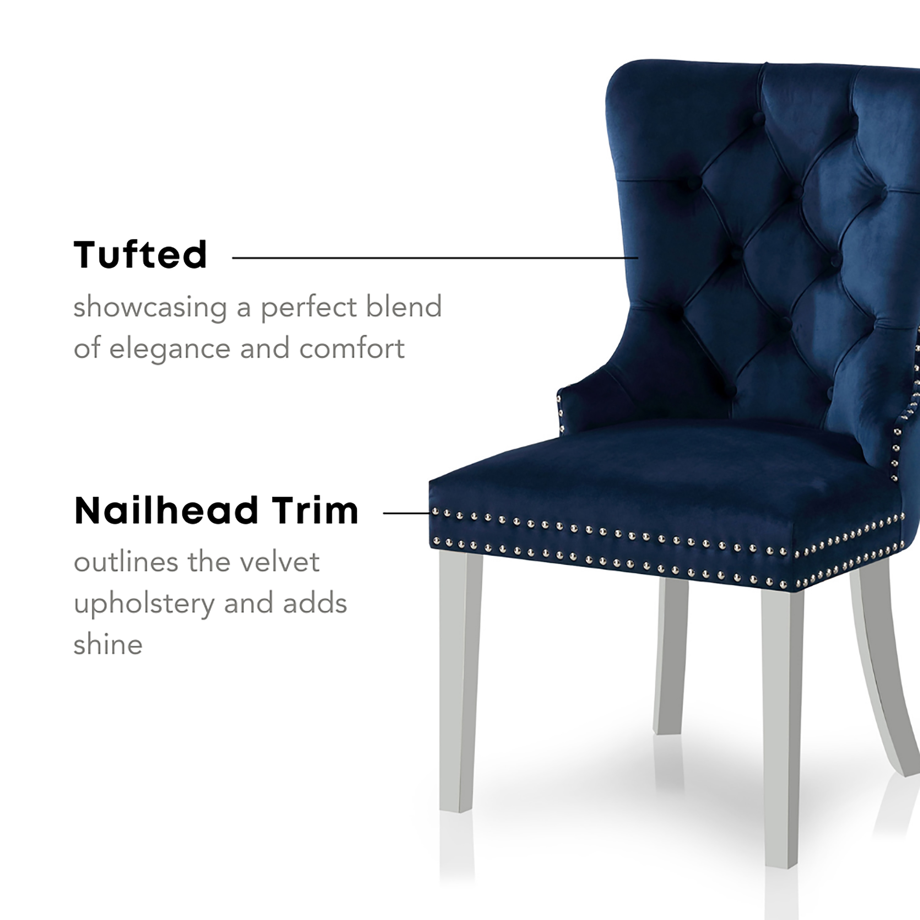 Furniture of America IDF-AC261NV Dining-Chairs - View #4