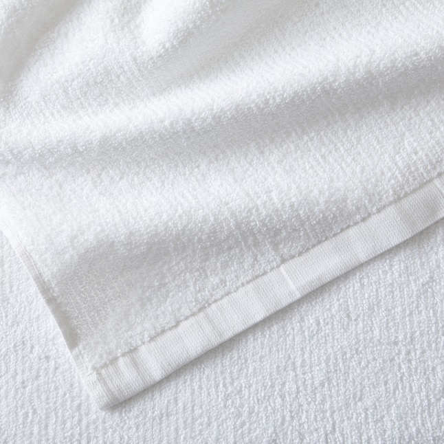 NY Loft 6-Piece Bright White Cotton Quick Dry Hand Towel at Lowes.com