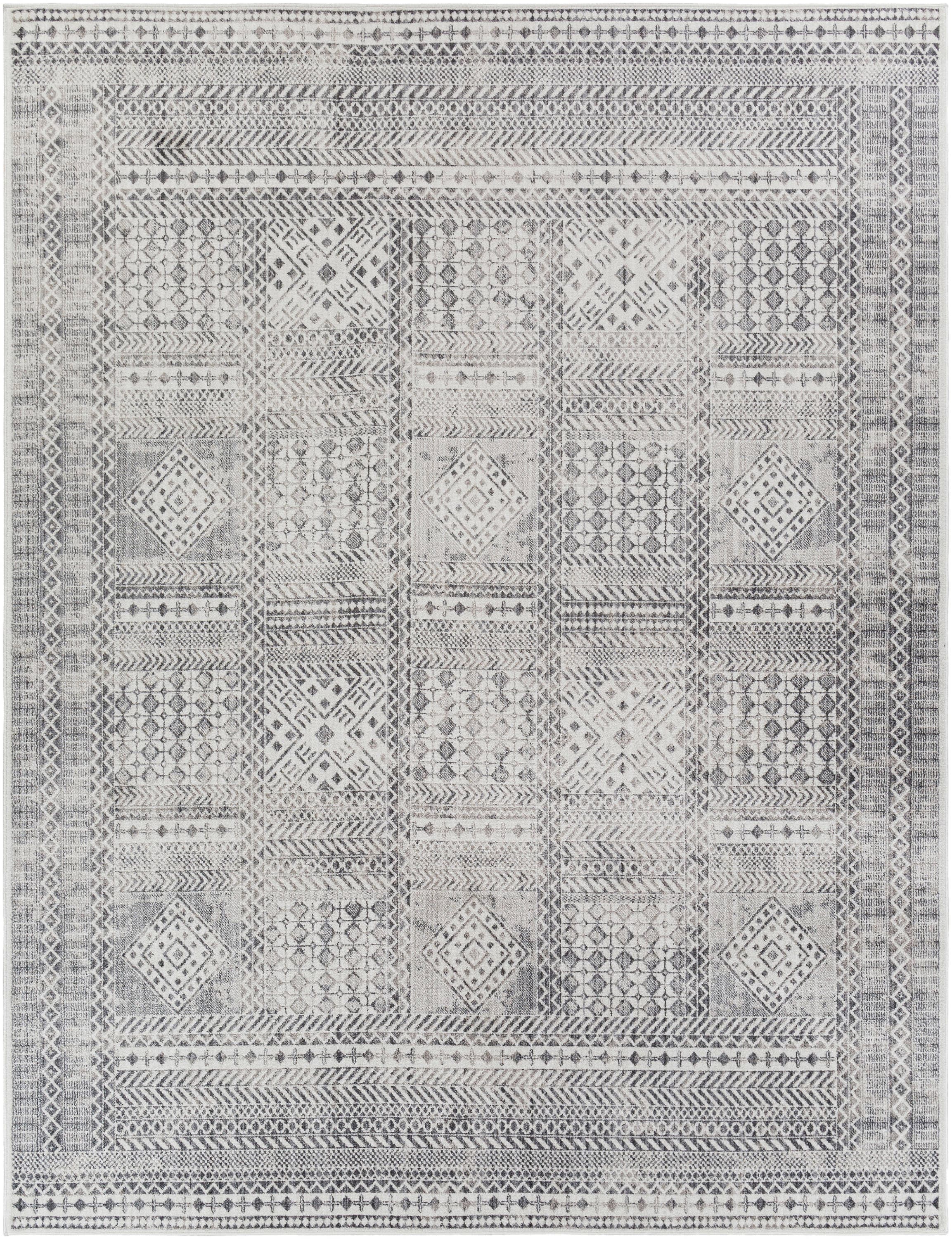 Artistic Weavers ALC2307-6109 Alice 7 X 9 (ft) Gray Indoor Distressed/Overdyed Global Area Rug