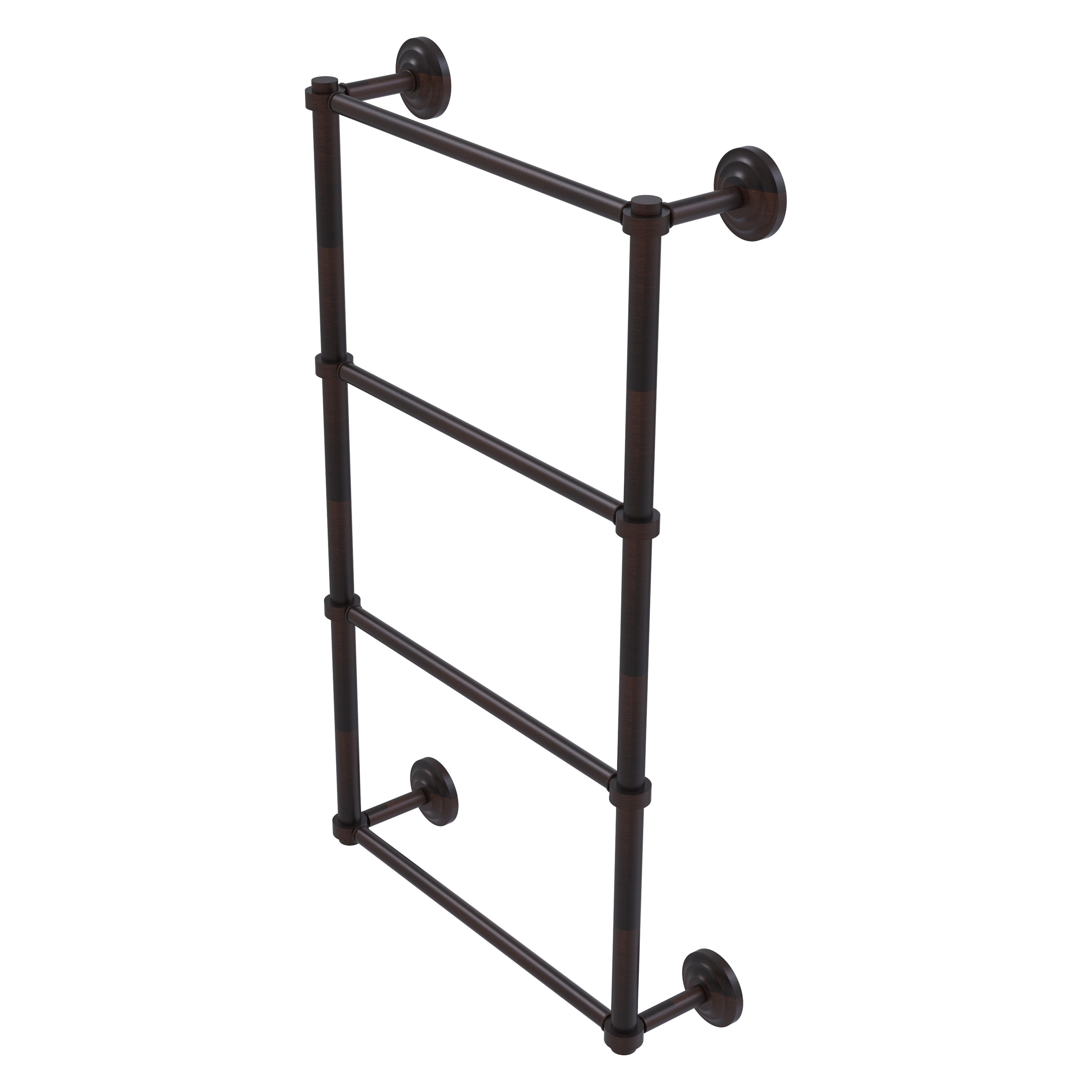 Allied Brass QN-28-36-VB Que New 36-in double Venetian Bronze Wall mount 4-tier Towel Bar