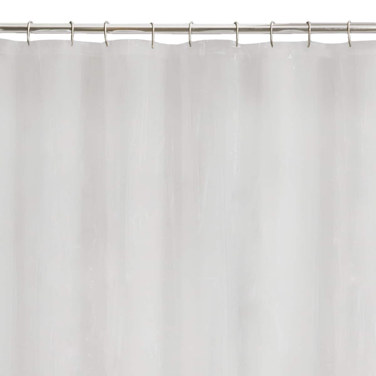 70 In Eva Peva Frost Solid Shower Liner, 70 X 78 Shower Curtain Liner