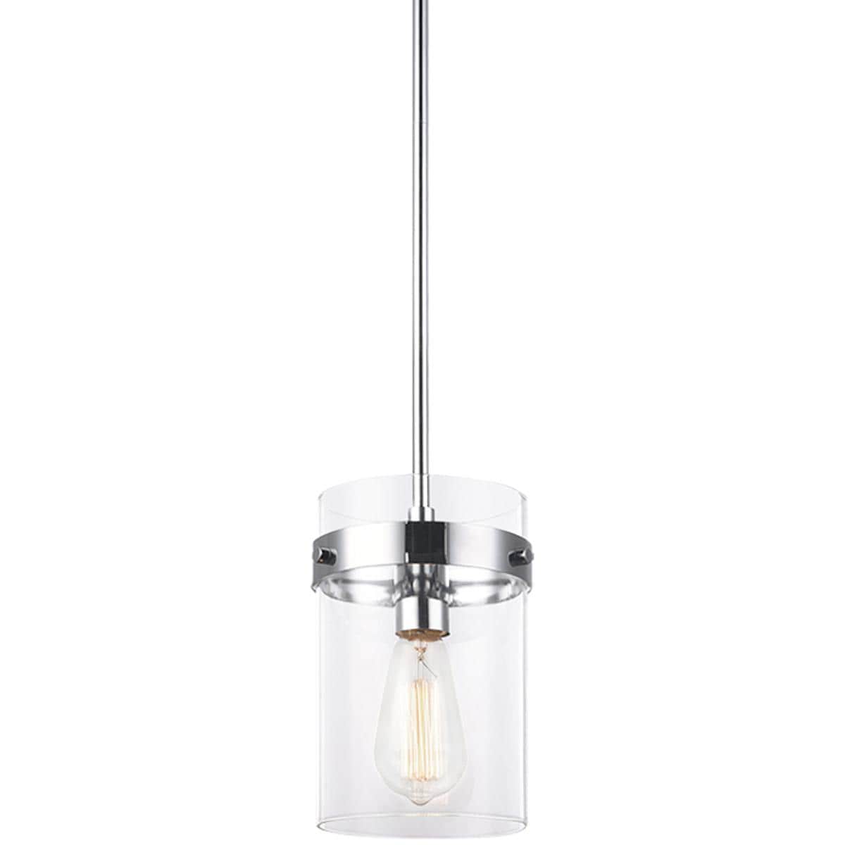 Matteo  Lighting C78401CH Zale 1 Light 688 inch Chrome Pendant Ceiling Light