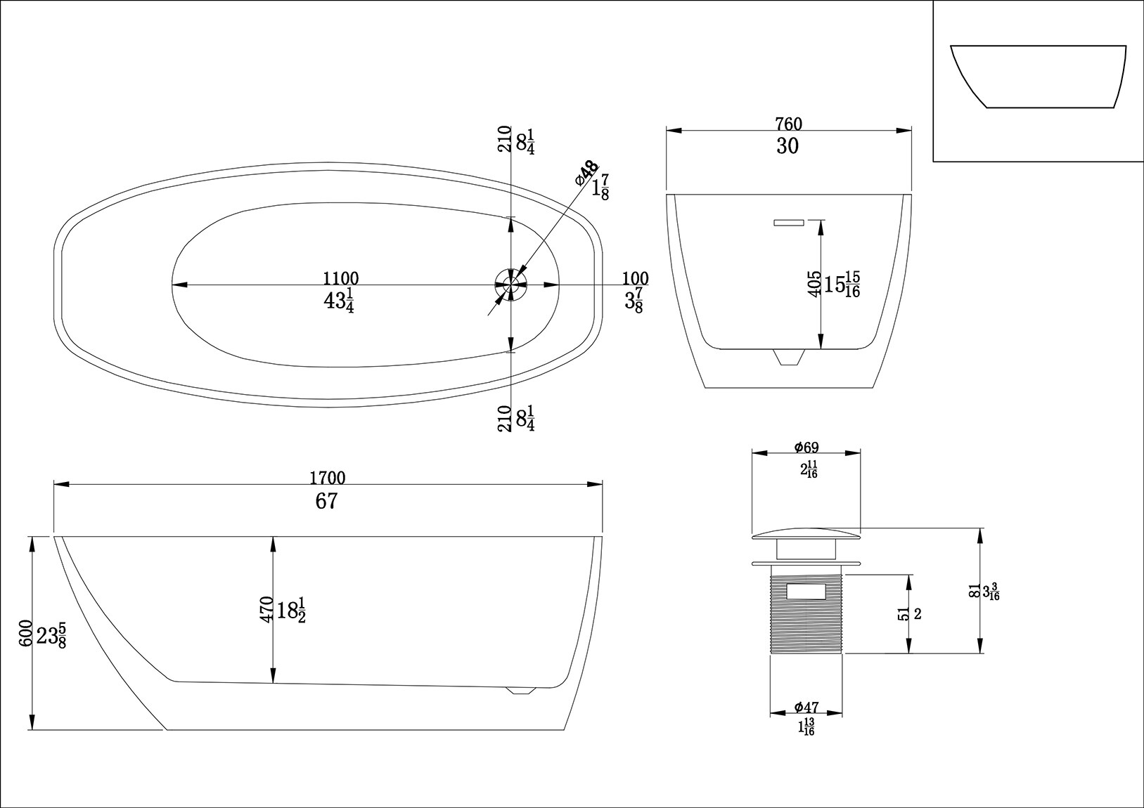 Maincraft HHK1867 bathtubs - View #9