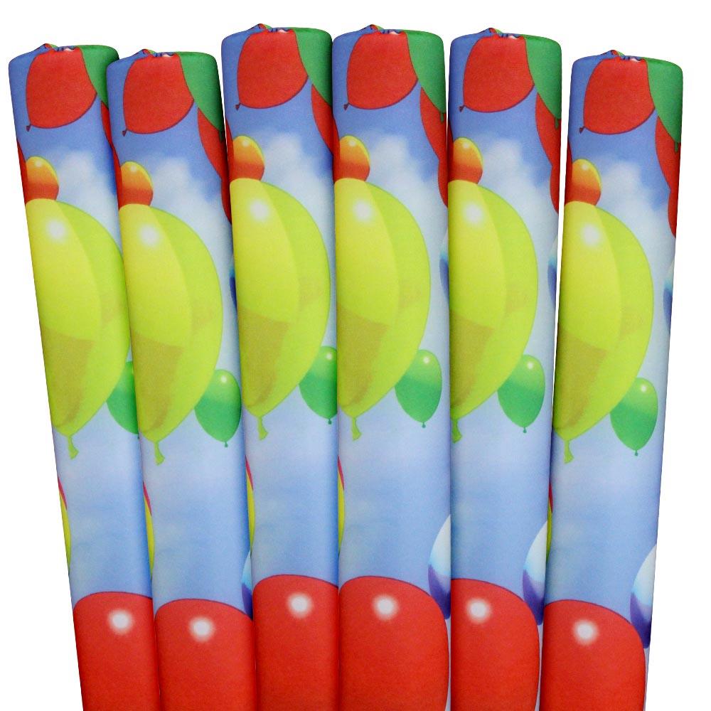 Designer Noodle 00206-06 55.5-in x 2.25-in 1-Seat Balloons Pool Noodle 6-Pack