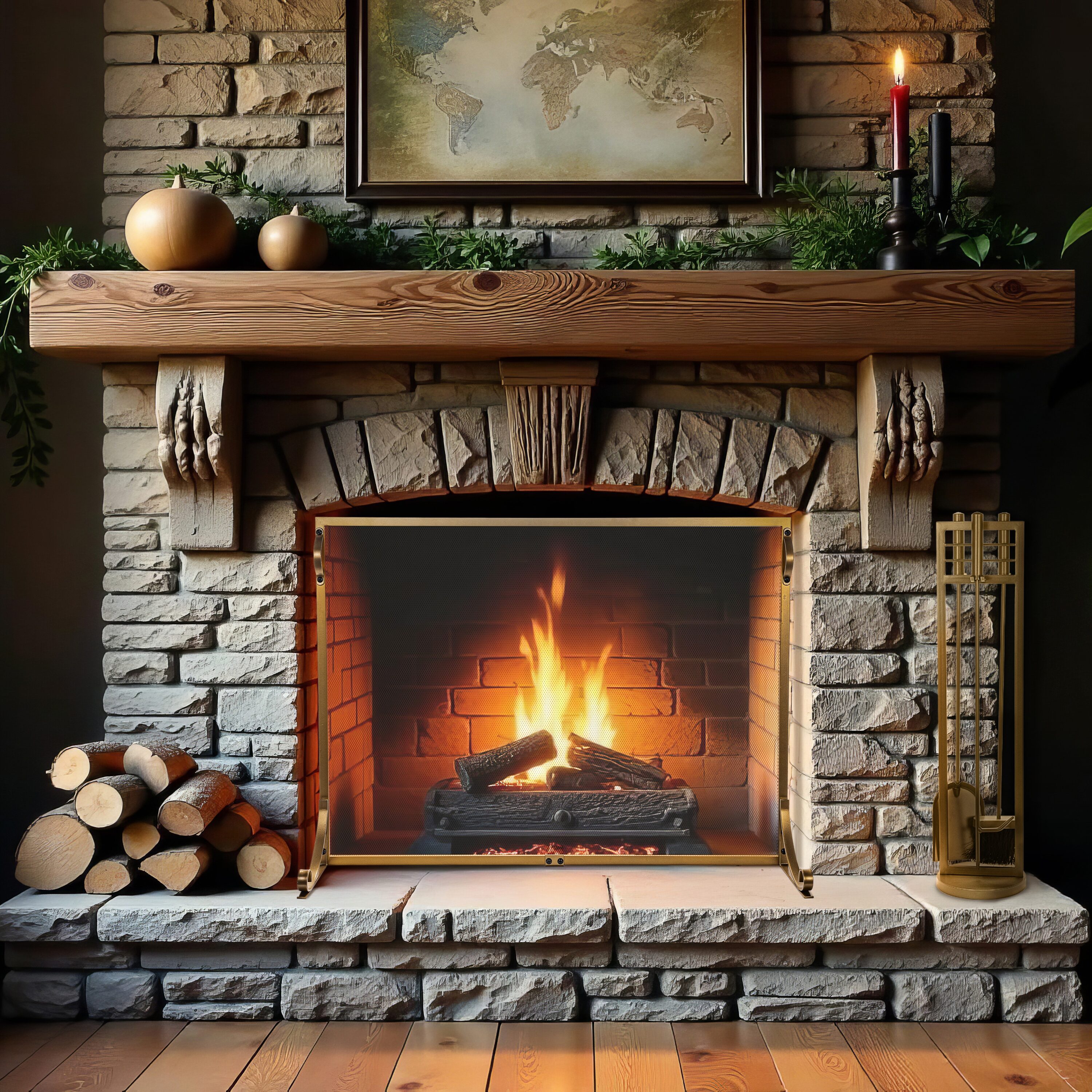 Sureway Home Products S2517MG Fireplace-Screens - View #6