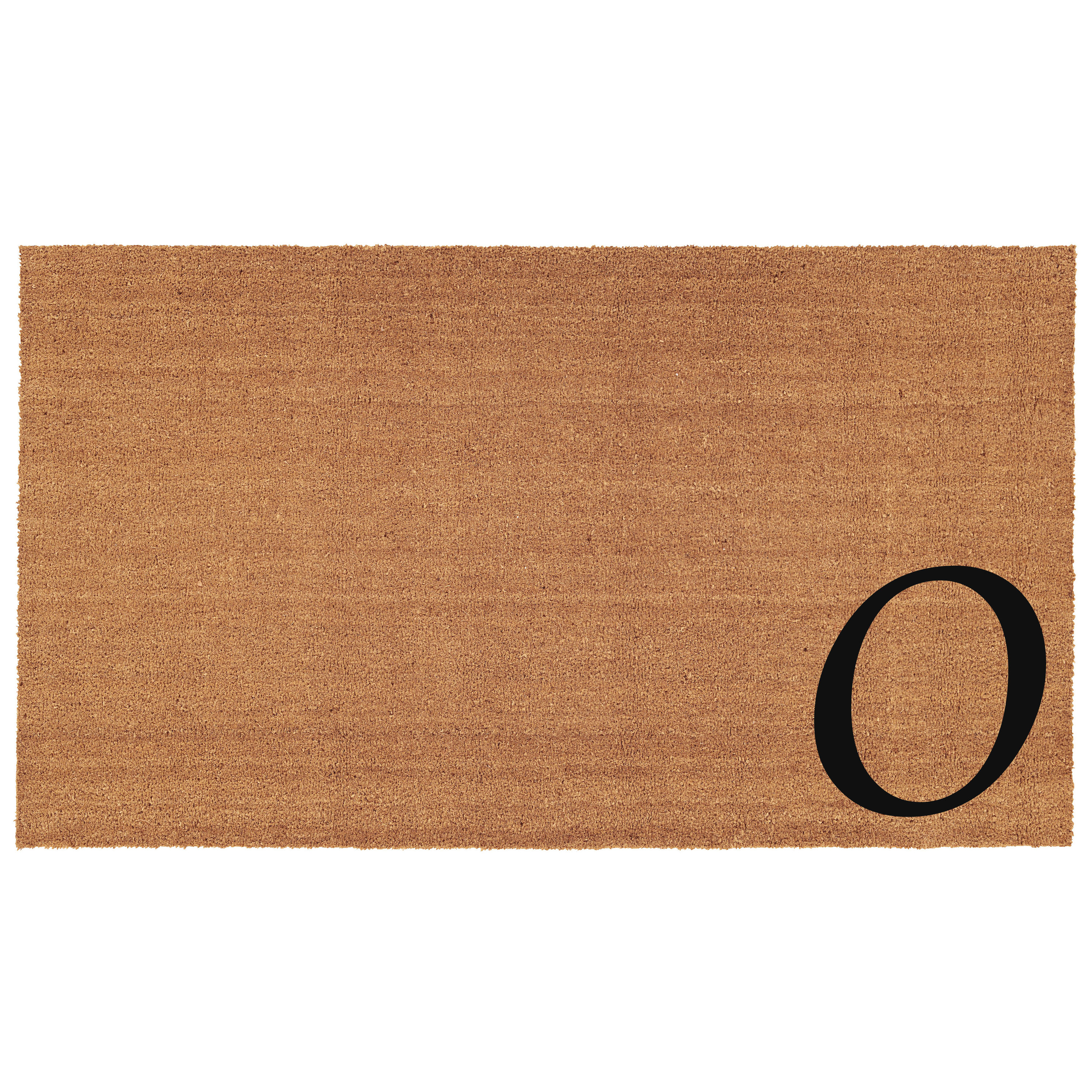 Callowaymills 153622436O 2-ft x 3-ft Natural/Black Coir/Vinyl Rectangular Indoor or outdoor Decorative Door mat