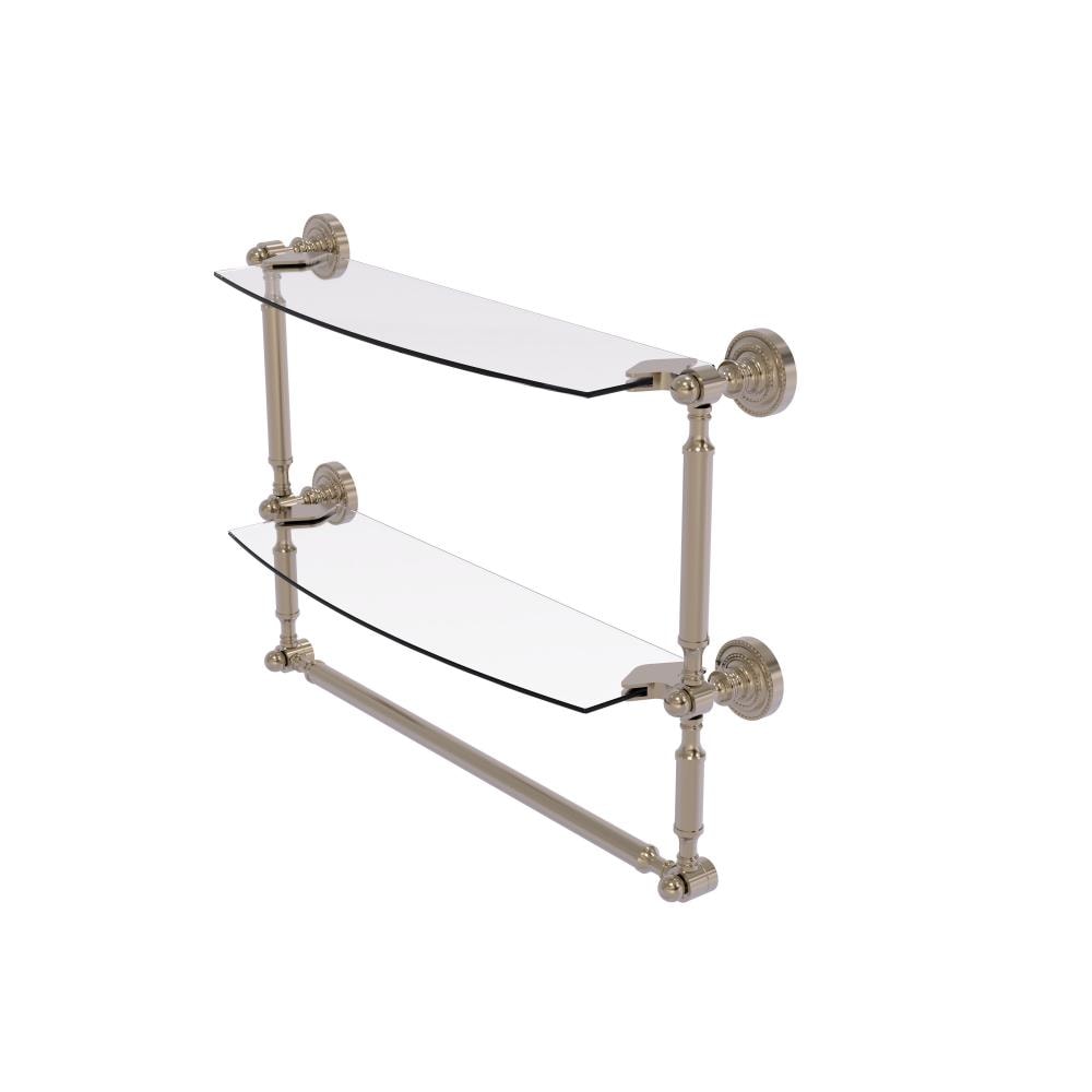 Allied Brass DT-34TB/18-PEW Dottingham Antique Pewter 2 -Tier Wall mount Bathroom Shelf ( 18-in x 15-in x 5-in )