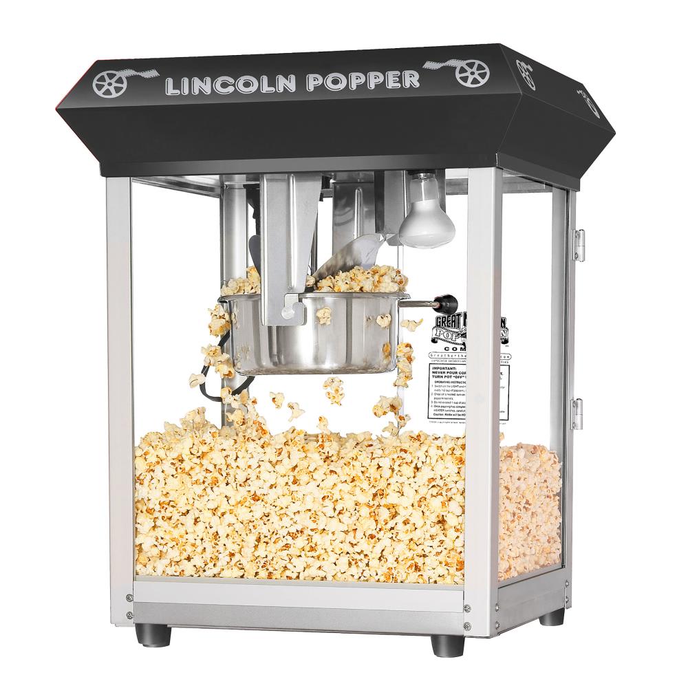 Great Northern Popcorn 1 Cups Oil Popcorn Machine, Stainless Steel,  Tabletop Popcorn Maker - Antique Style Foundation Popper - 8oz Kettle (Red)  in the Popcorn Machines department at