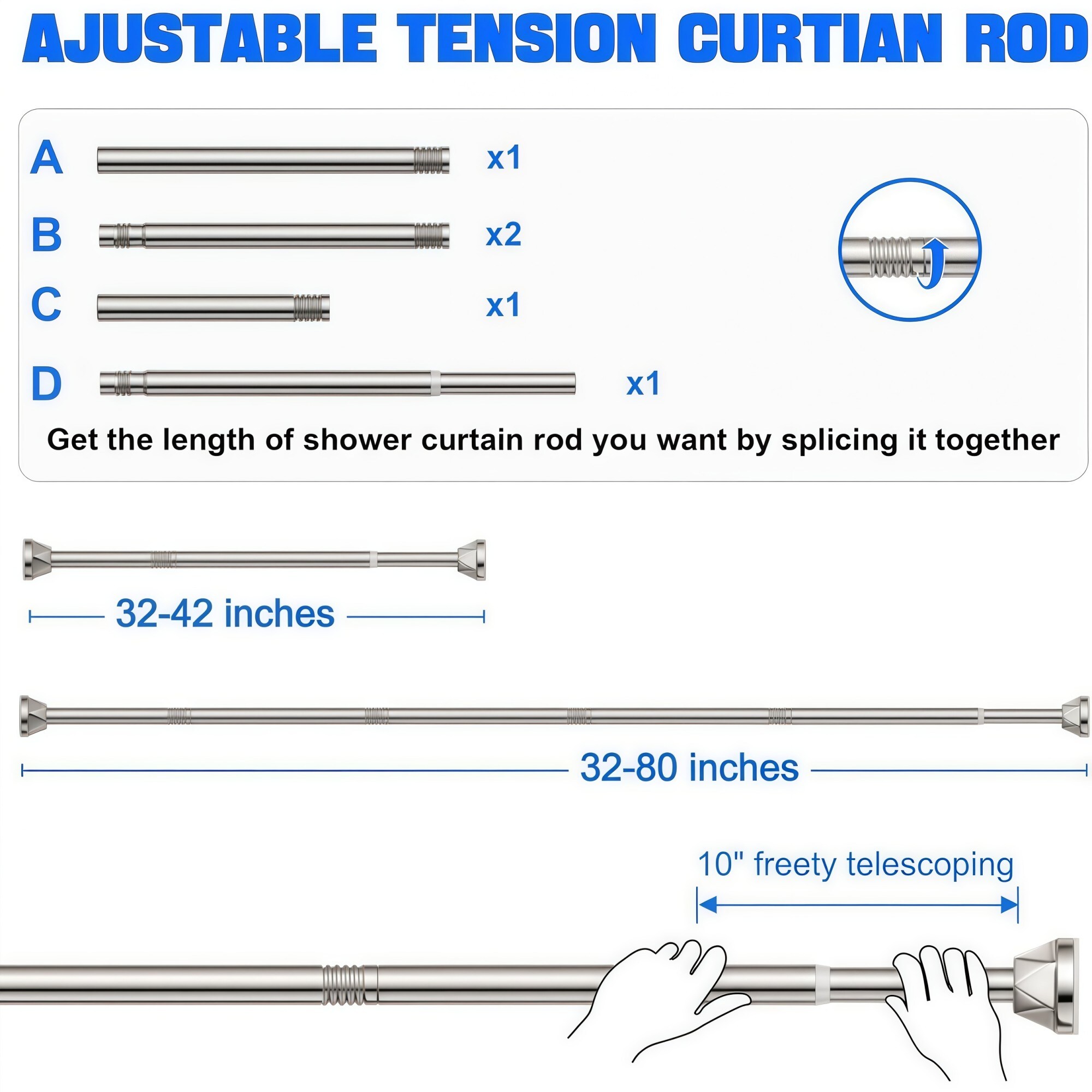 Numhew NHWILL09114 Shower-Rods - View #4
