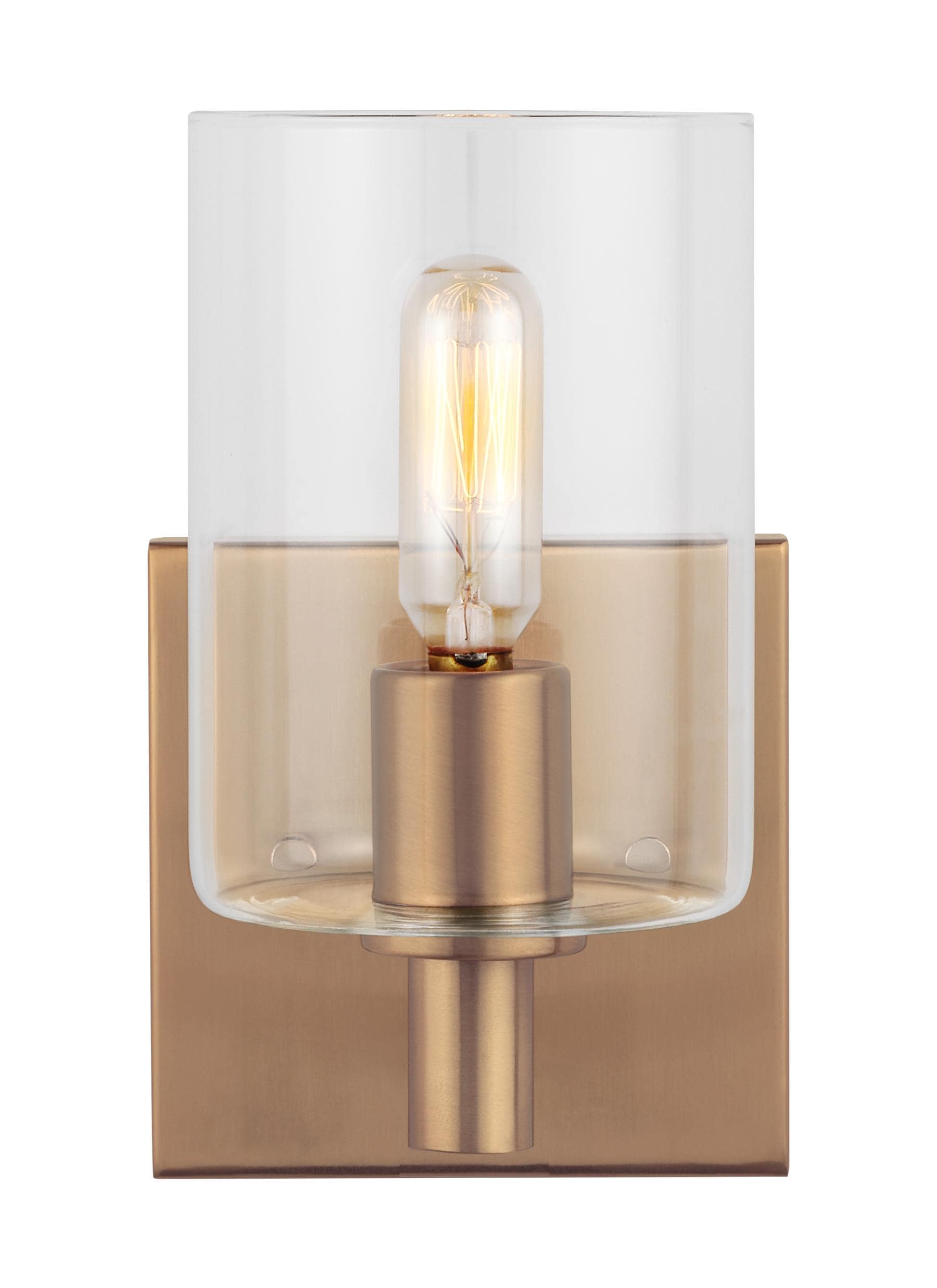 Generation Lighting 4164201-848 Fullton 1-Light 4.75-in Satin Gold Vanity Lights