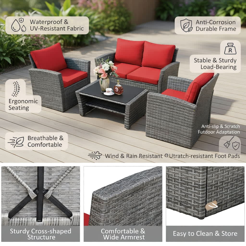 Choco Moon 5357455152552 Patio-Conversation-Sets - View #3