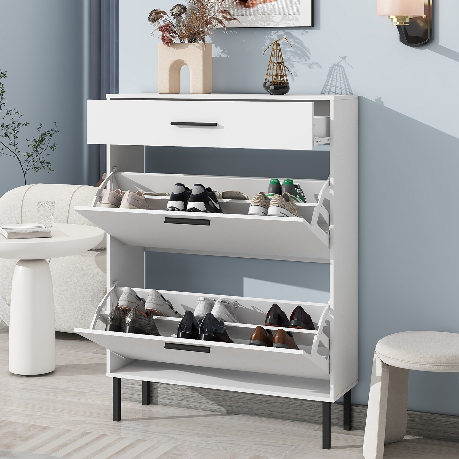 GZMR GZ-MD-V2-BKWH Shoe-Racks - View #2