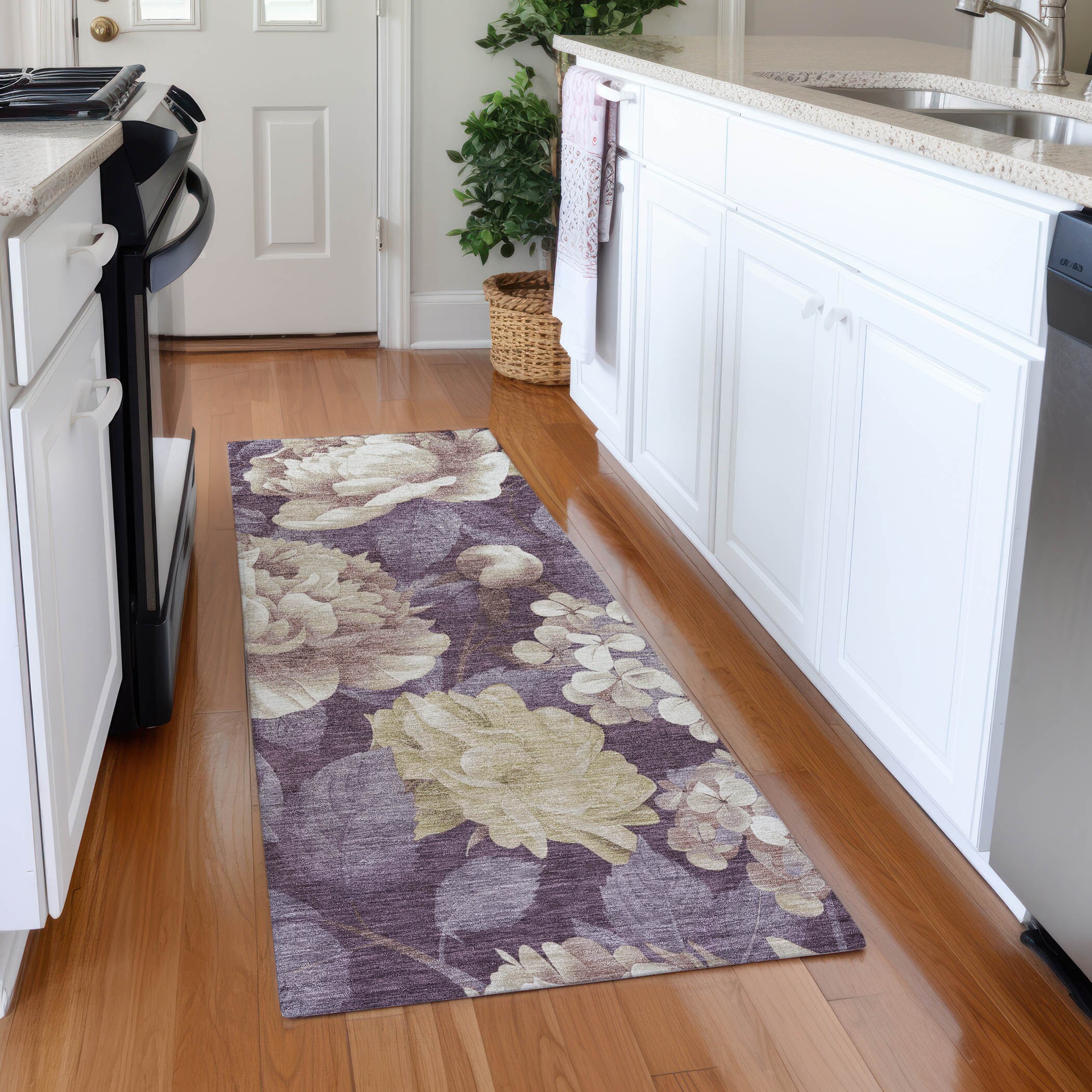Addison Rugs ACN1561BG2X8 Chantille ACN1561BG 2 x 7 (ft) Polyester Beige Rectangular Indoor/Outdoor Geometric Machine washable Runner rug
